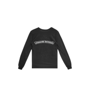 Chrome Hearts Tonal Scroll Label Cemetery Cross L/S Tee "Black"