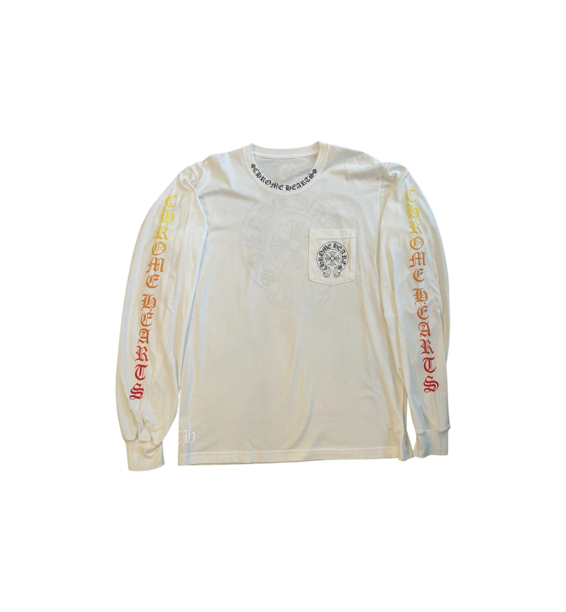 Chrome Hearts Exclusive Gradient L/S T-Shirt "White"