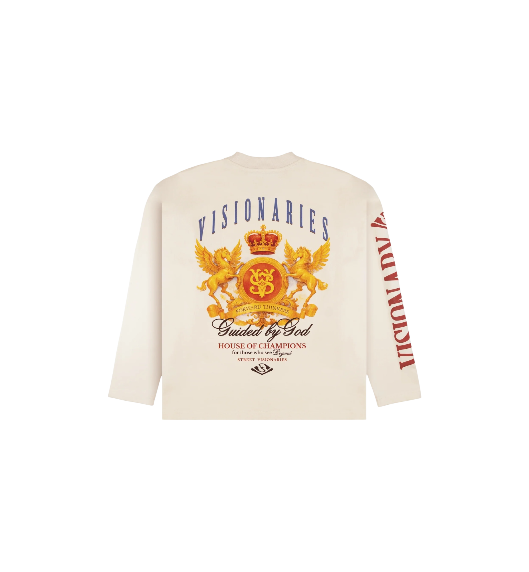 Street Visionaries Guided by God L/S Tee "Cream"