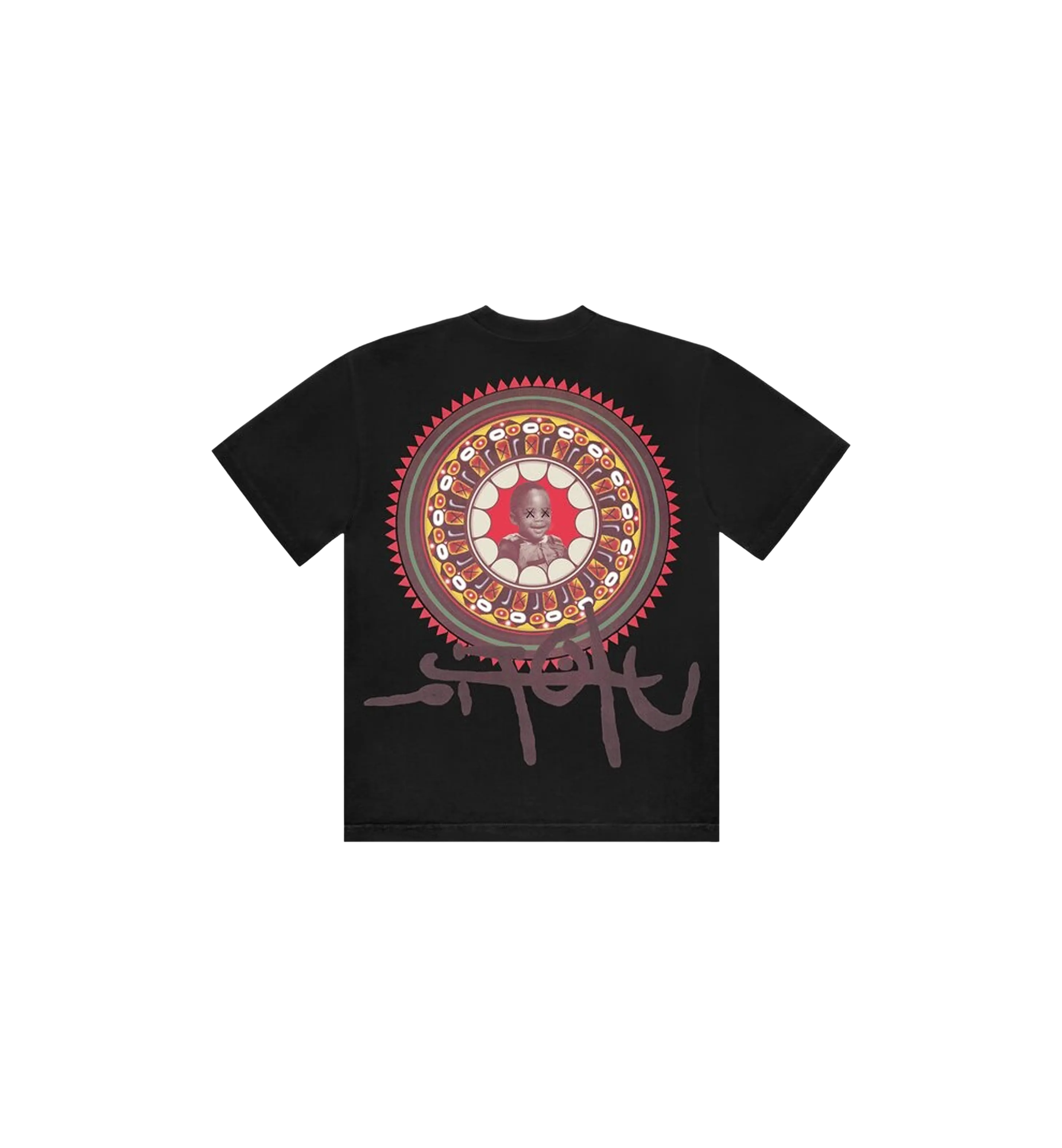 Travis Scott x KAWS Utopia II Tee "Black"
