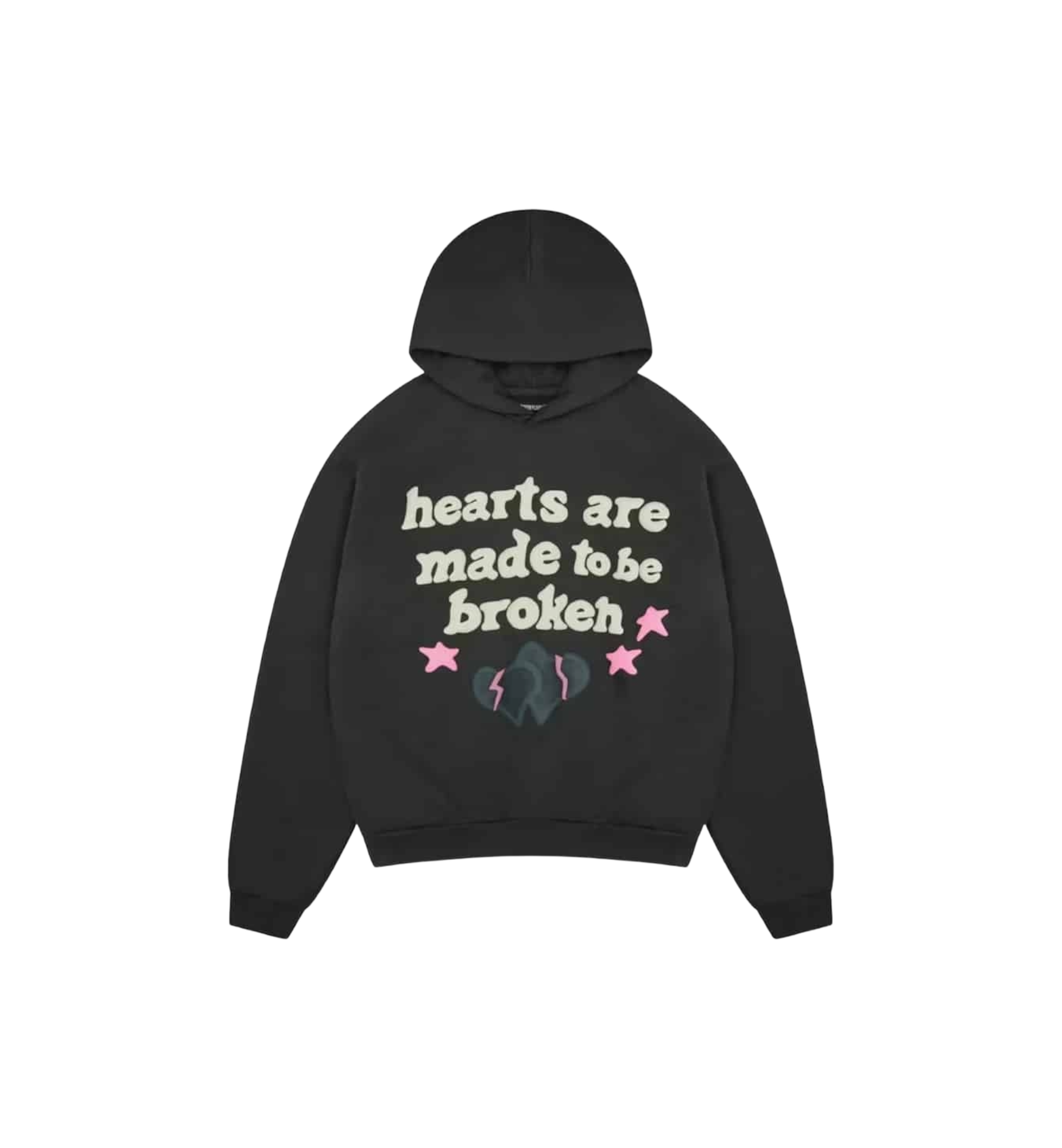 Broken Planet Hearts Are Made To Be Broken Hoodie "Soot Black"