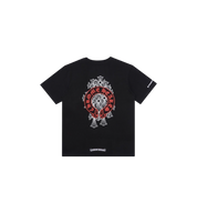 Chrome Hearts Cemetery Cross Red Horseshoe Tee "Black"