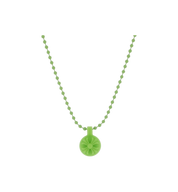 Chrome Hearts Crossball Charm Silicone Necklace "Lime Green"