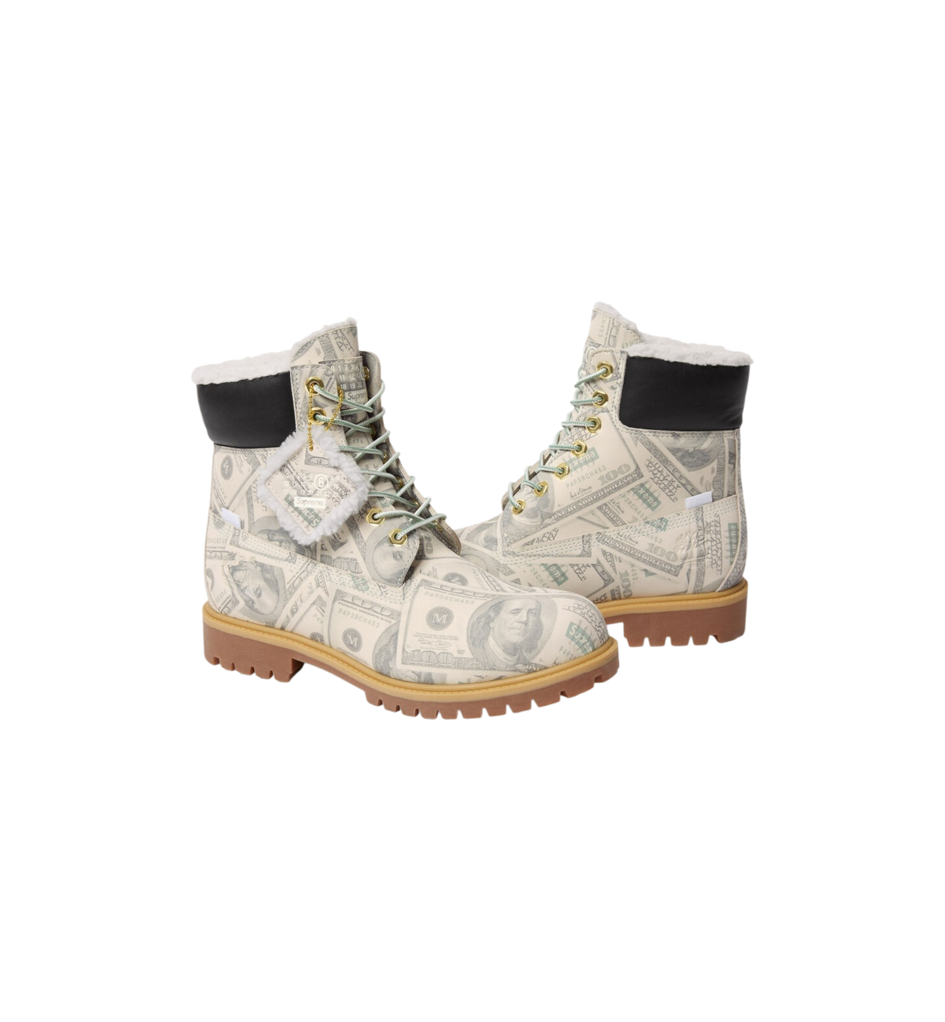 Timberland 6" Premium Waterproof Boot "Supreme x MM6 Maison Margiela $100 Bills"