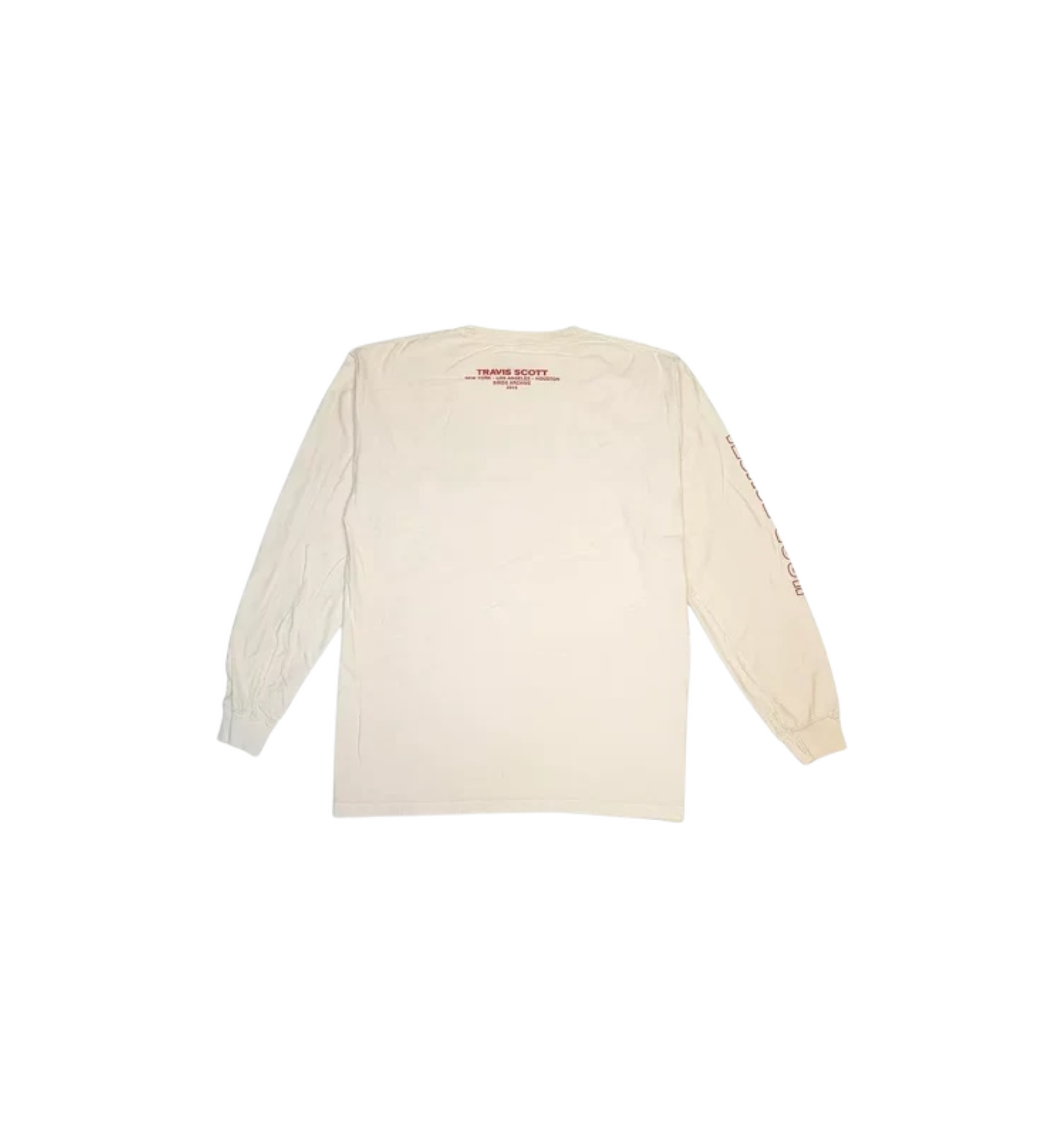 Travis Scott TS Birds The Ends L/S Tee "Beige"