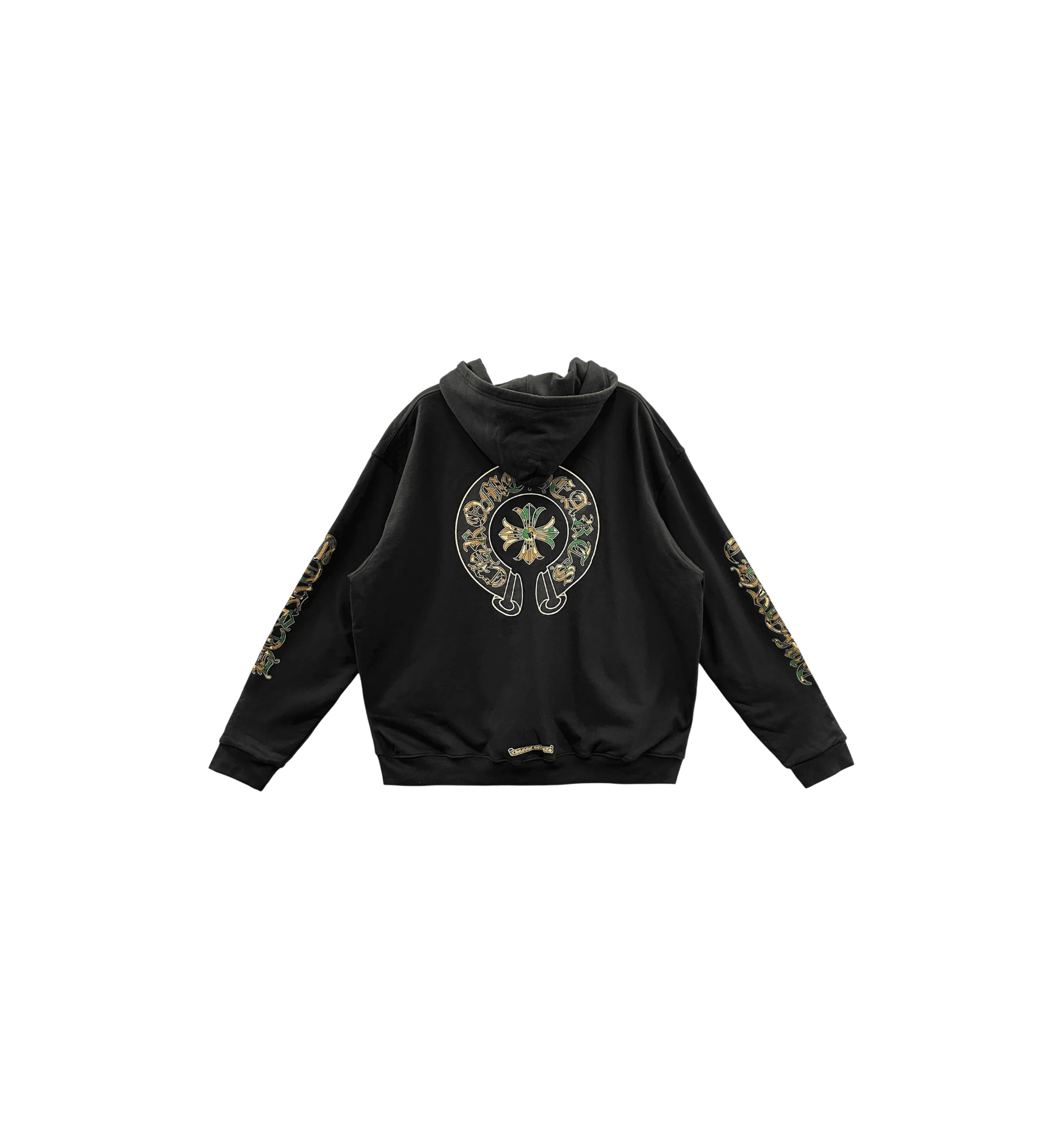 Chrome Hearts Camo Triple Cross Horseshoe Zip Hoodie "Black"