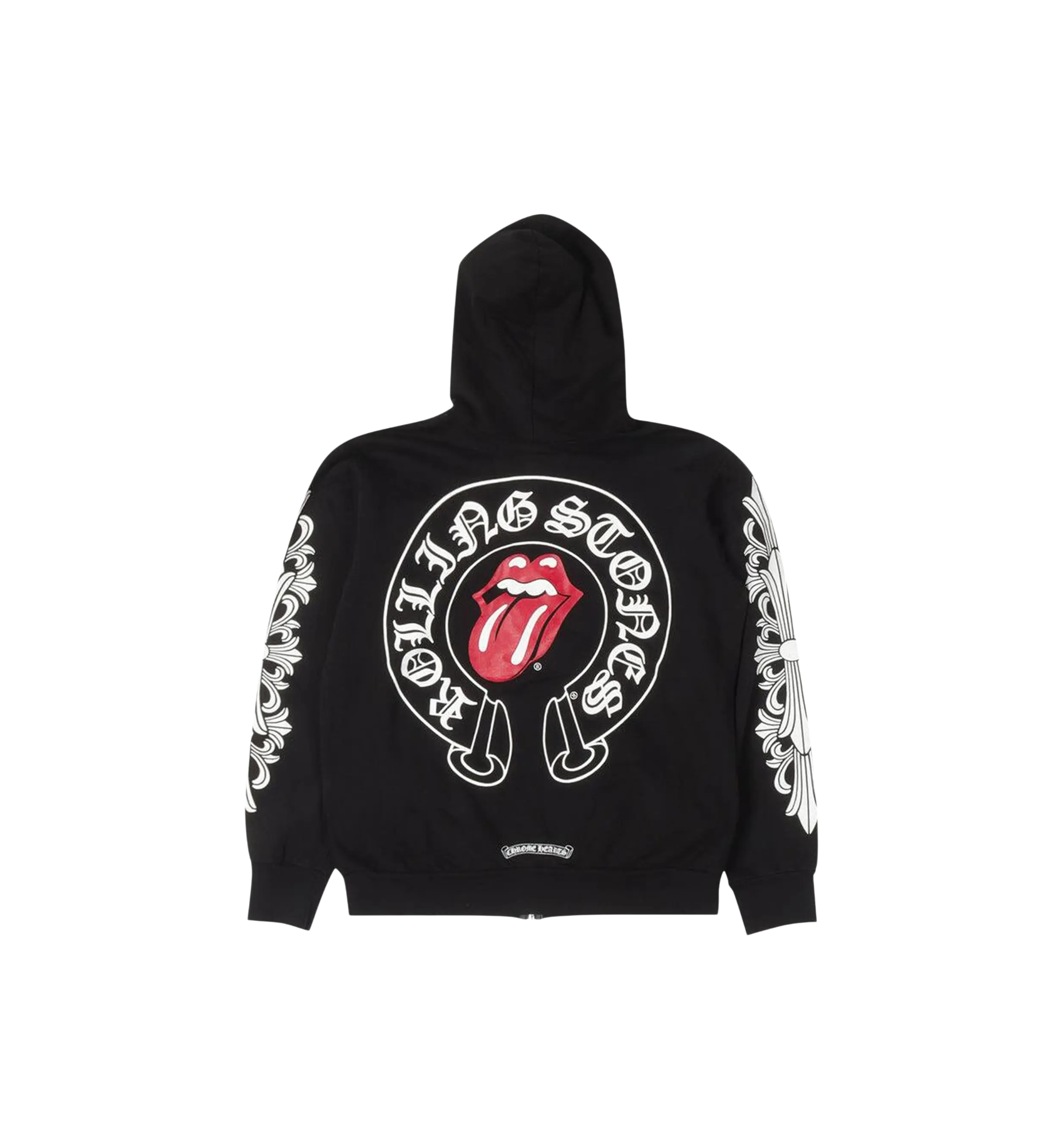 Chrome Hearts Rolling Stones Zip Up Hoodie "Black"