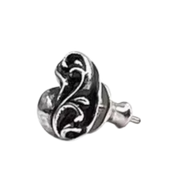 Chrome Hearts Vine Heart Earring Stud "Silver"