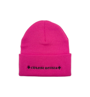 Chrome Hearts CH Logo Embroidered Beanie "Pink"