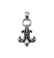 Chrome Hearts Fleur Charm Ball Chain Necklace "Silver"