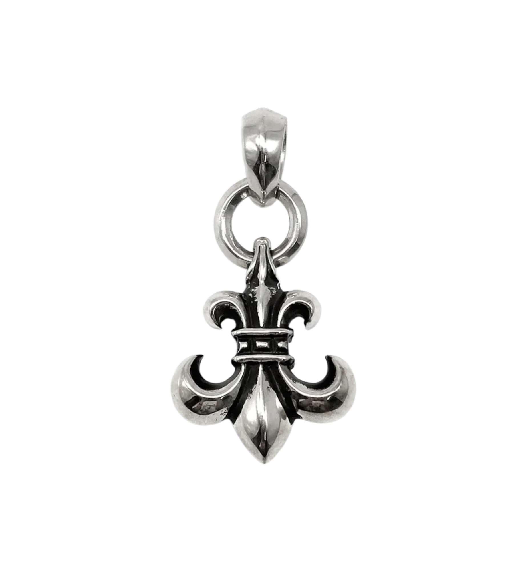 Chrome Hearts Fleur Charm Ball Chain Necklace "Silver"
