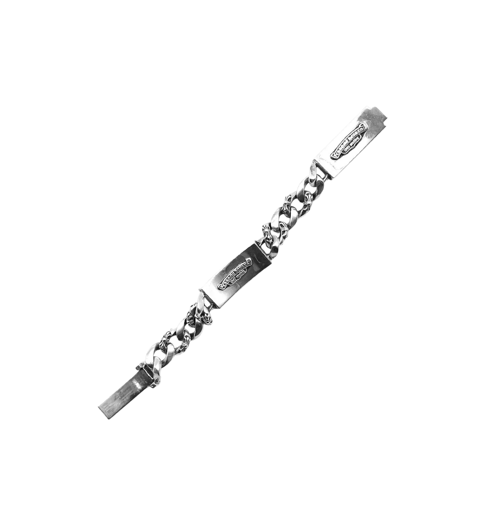 Chrome Hearts Dagger Double ID Bracelet "Silver"