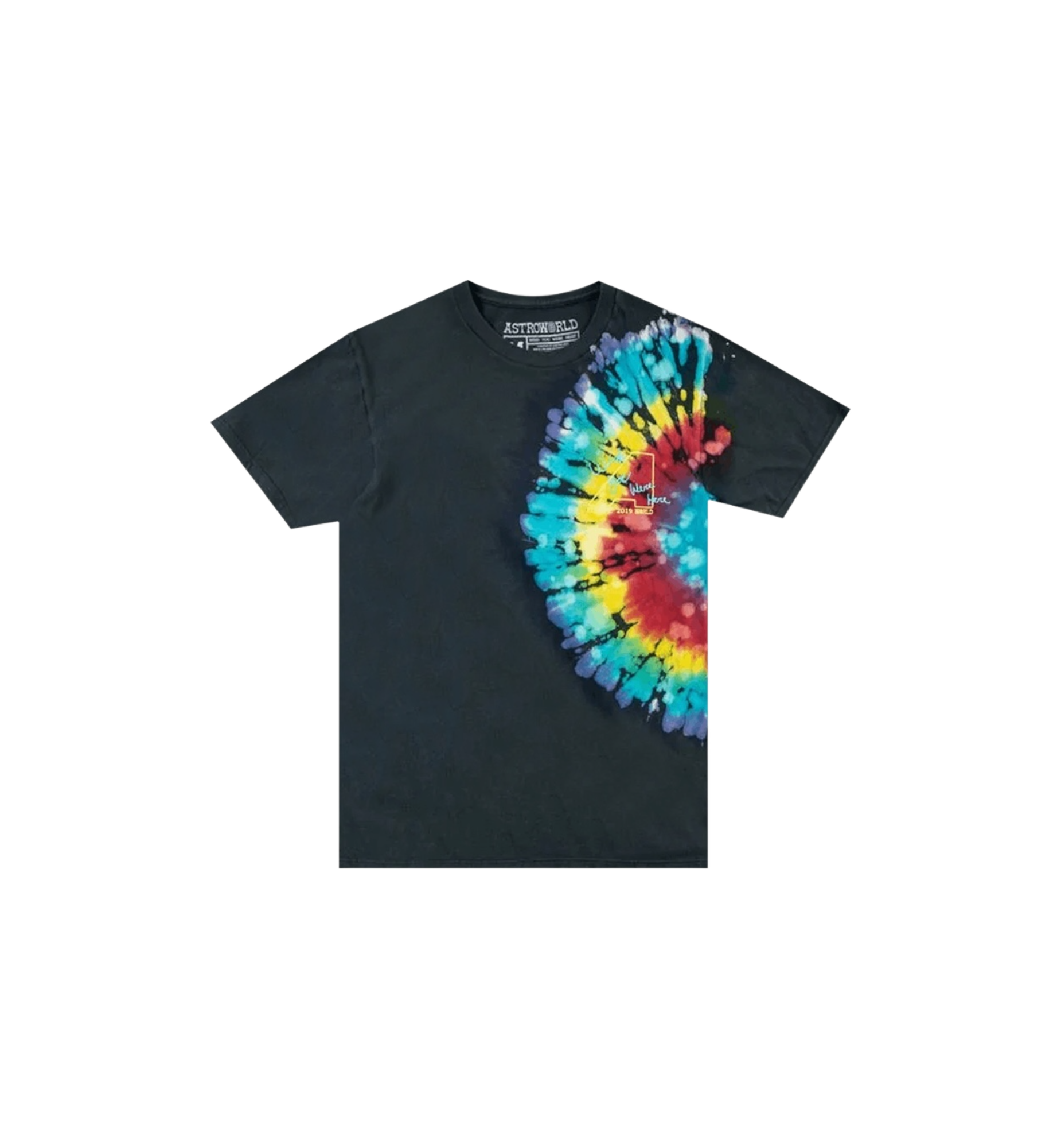 Travis Scott Astroworld Europe Exclusive Tie Dye T-Shirt "Black"