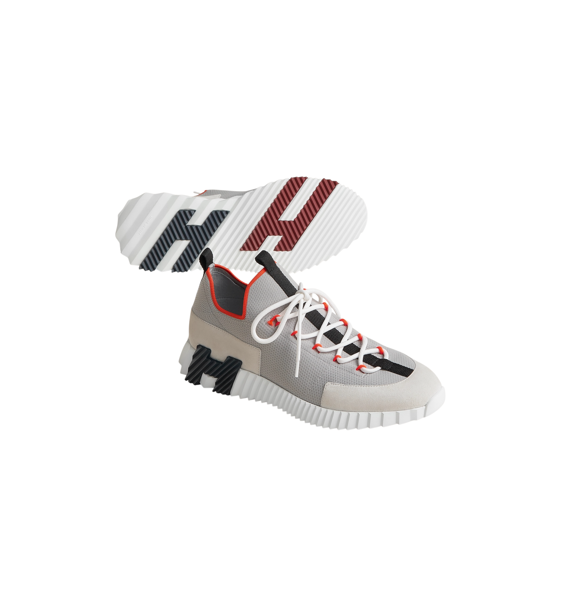 Hermes Lift Slip-On Sneaker "Multicolore Beige Galet"
