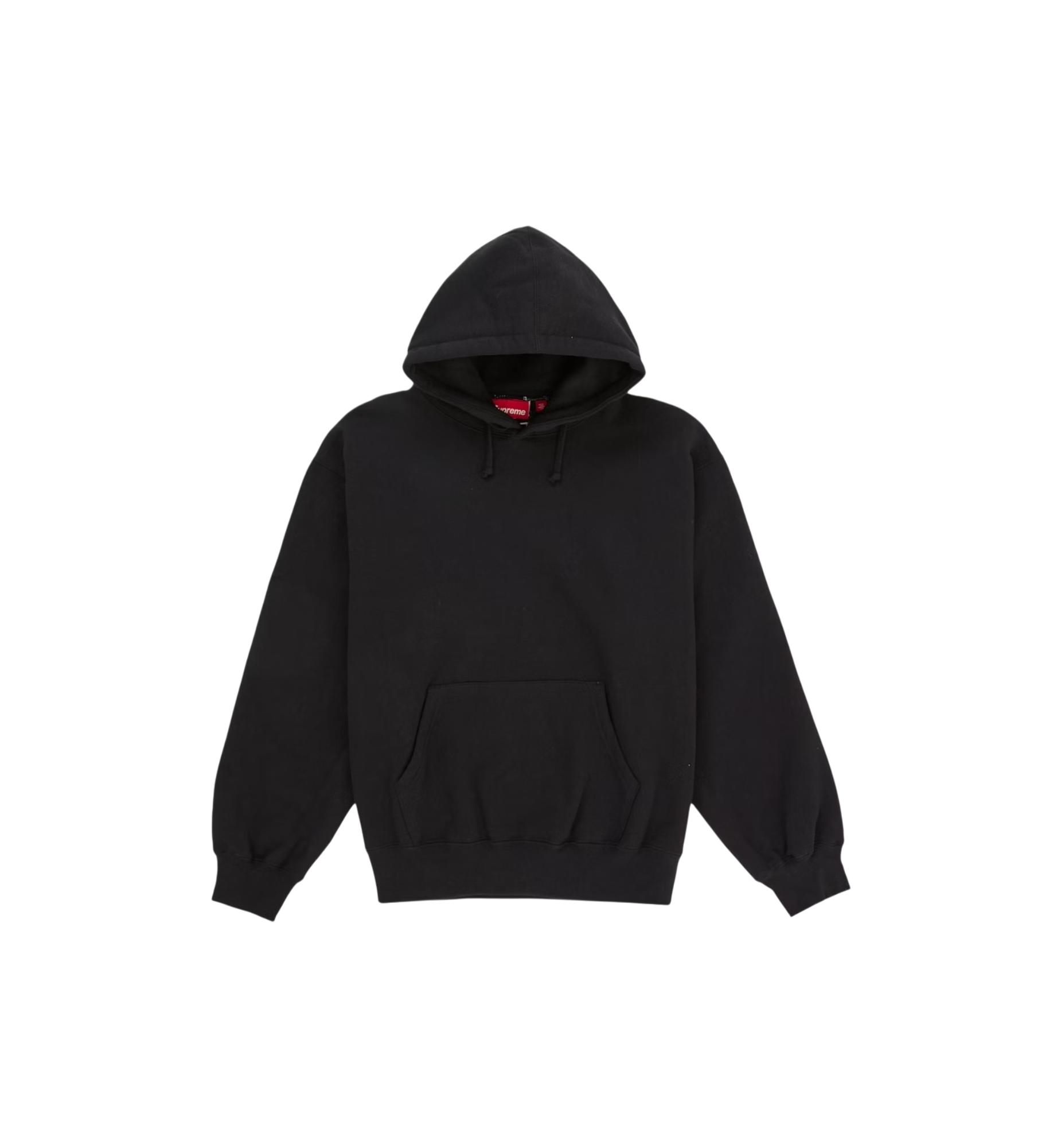 Supreme Satin Applique Hooded Sweatshirt (SS26) "Black"