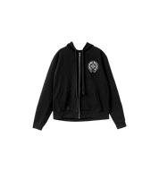 Chrome Hearts Multi Color Horseshoe Logo Zip Up Hoodie "Black"