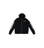 Chrome Hearts Eye Chart Dagger Zip-Up Hoodie "Black"