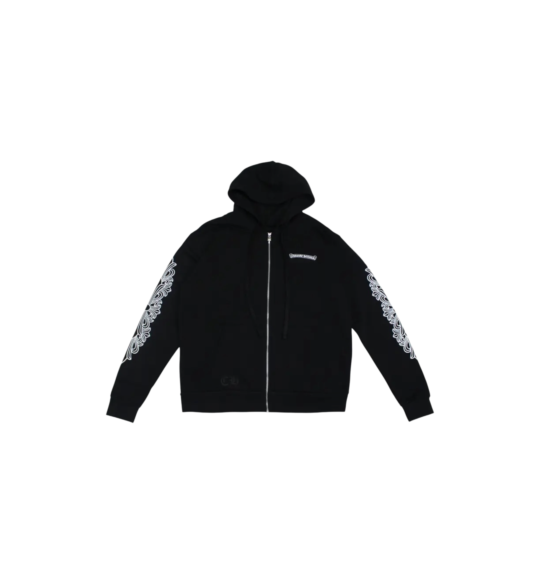 Chrome Hearts Eye Chart Dagger Zip-Up Hoodie "Black"