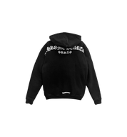 Chrome Hearts USA Script Logo Zip Up Hoodie "Black"