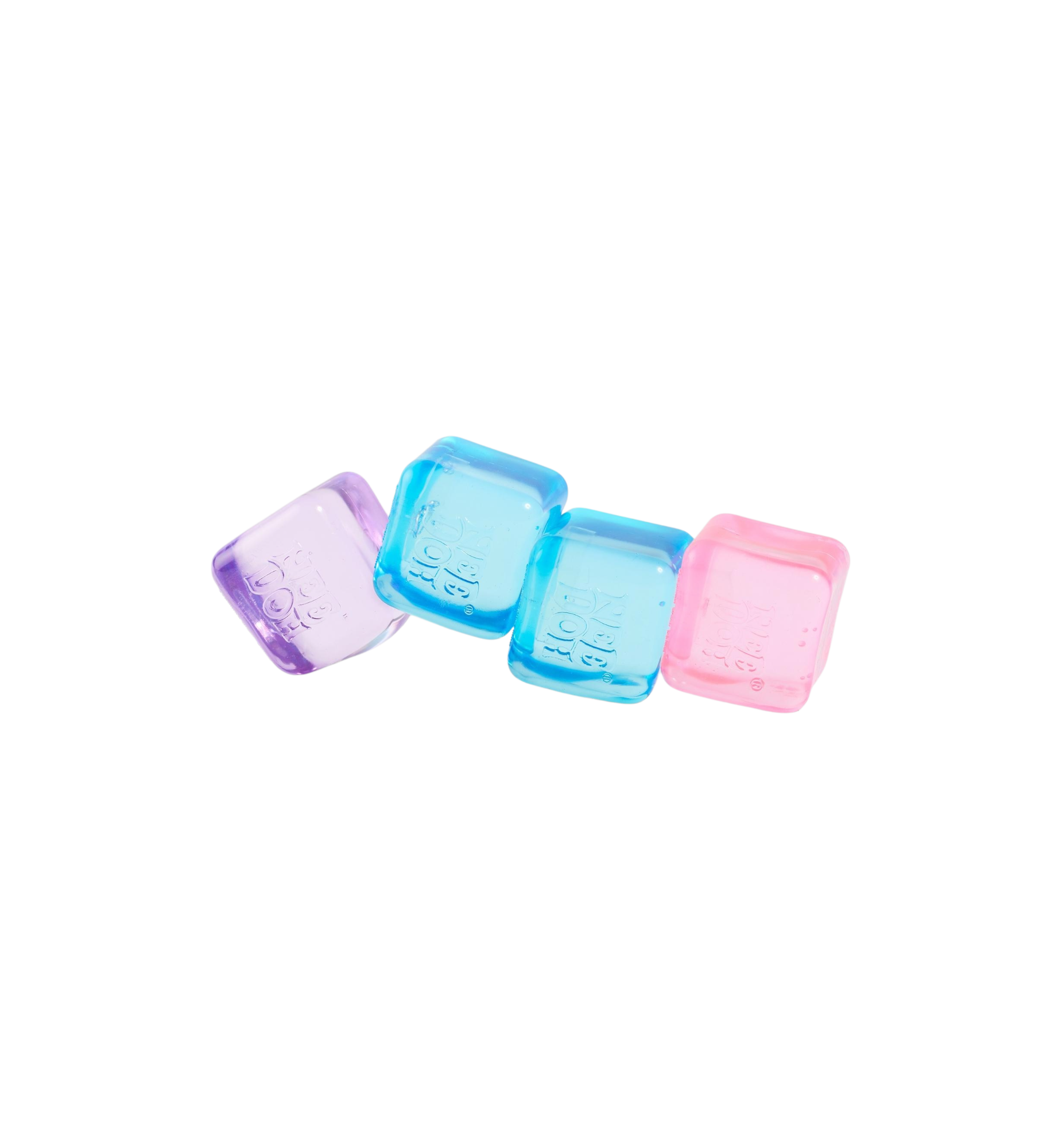 NeeDoh Nice Ice Baby Squishy Fidget Toy Set of 4 "Blue/Purple/Pink"