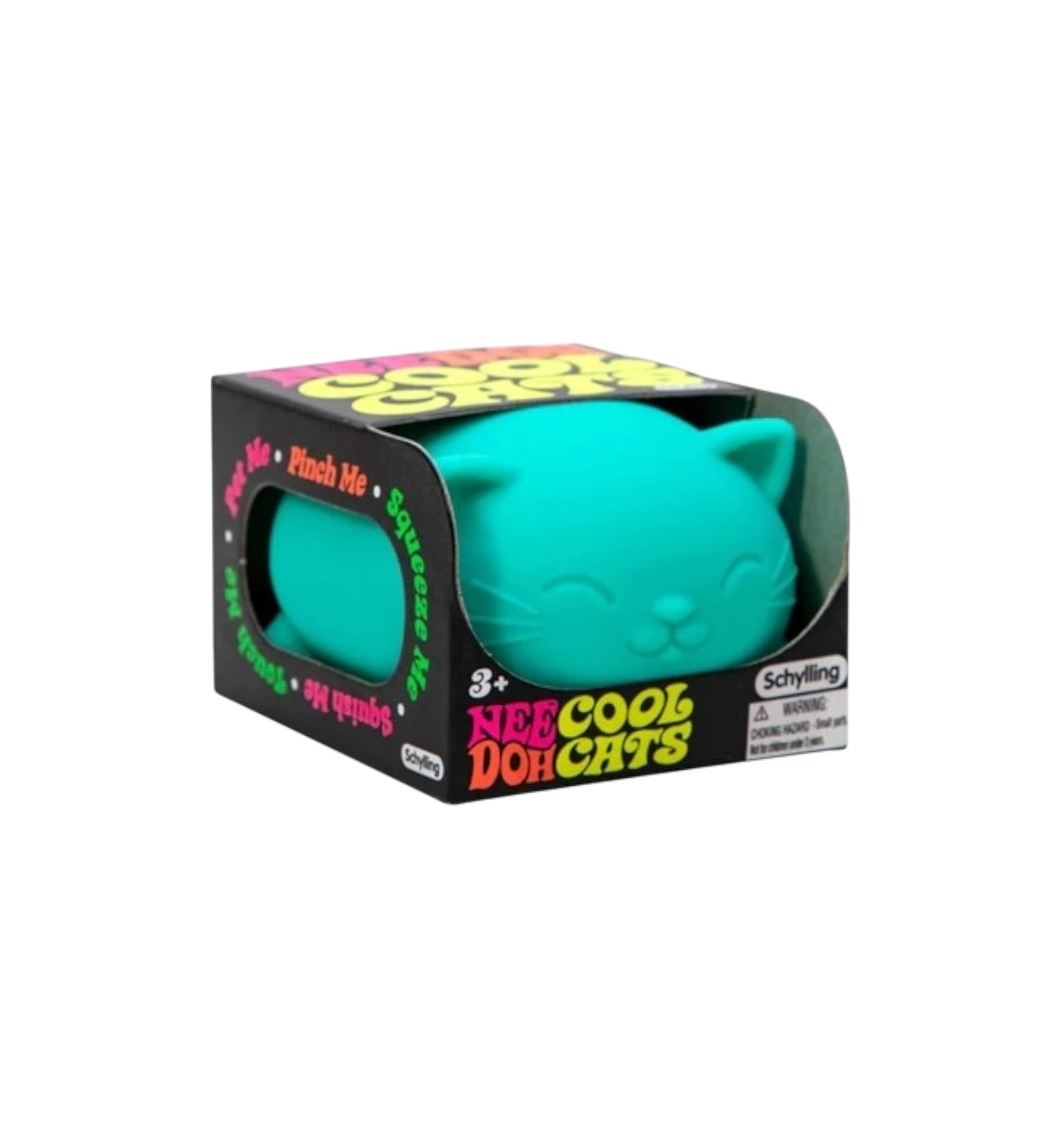 NeeDoh Cool Cat Squishy Fidget Toy "Teal"