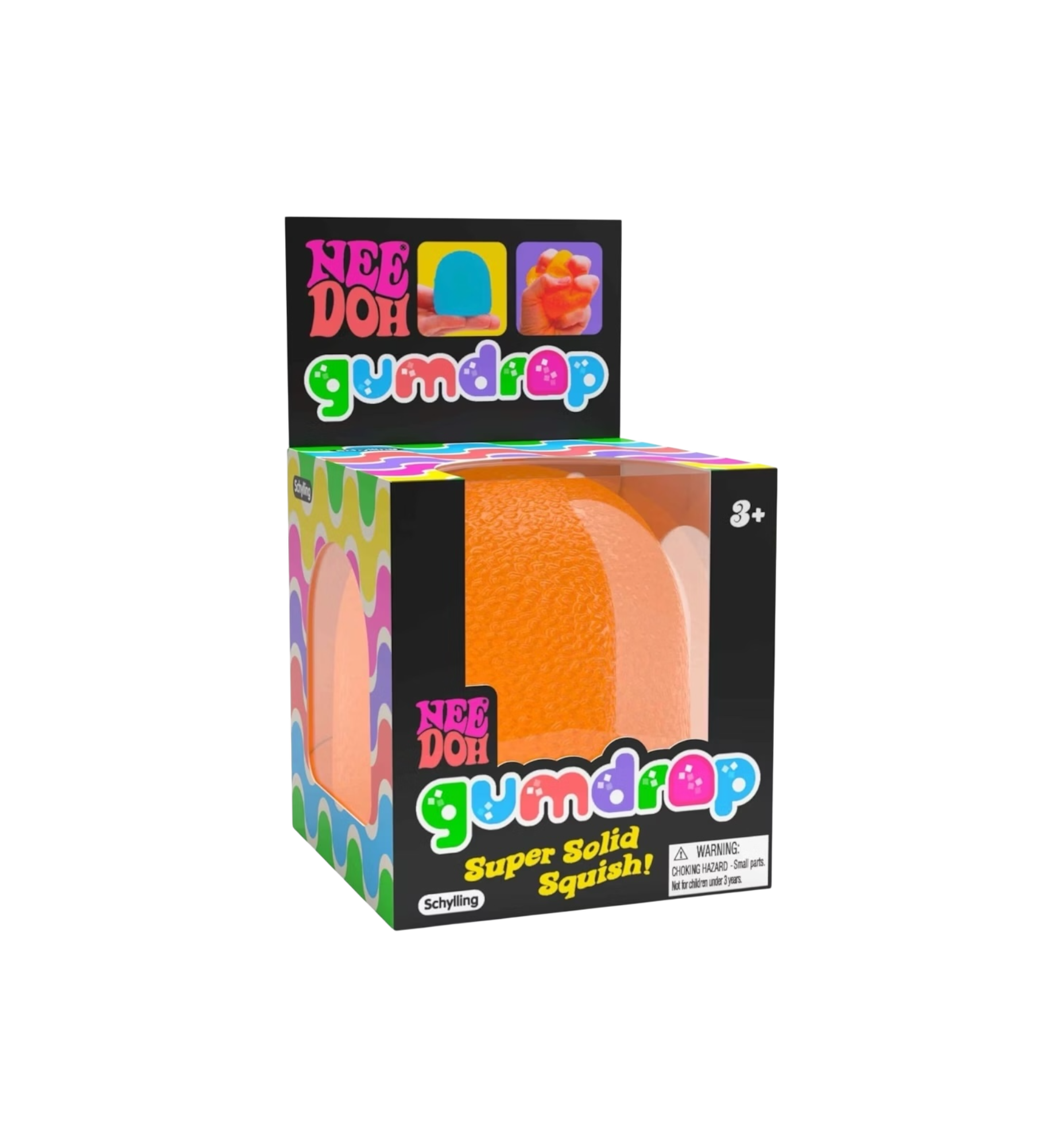 NeeDoh Gumdrop Squishy Fidget Toy "Orange"