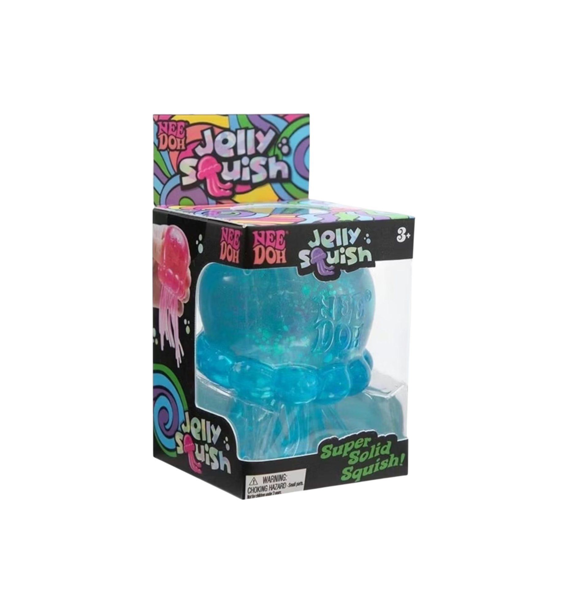 NeeDoh JellySquish Squishy Fidget Toy "Blue"