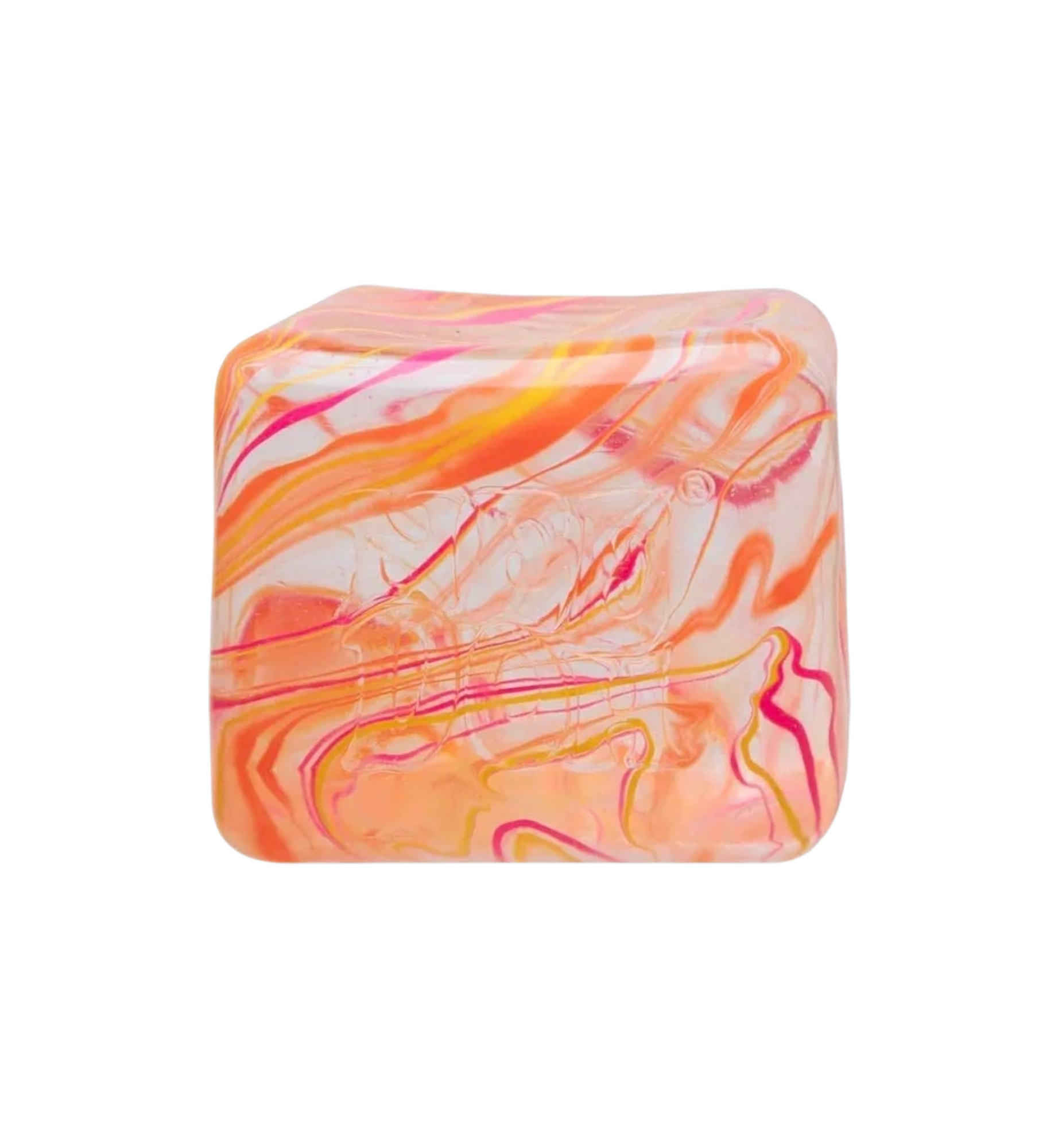 NeeDoh Jumbo Swirl Nice Berg Squishy Fidget Toy "Orange"