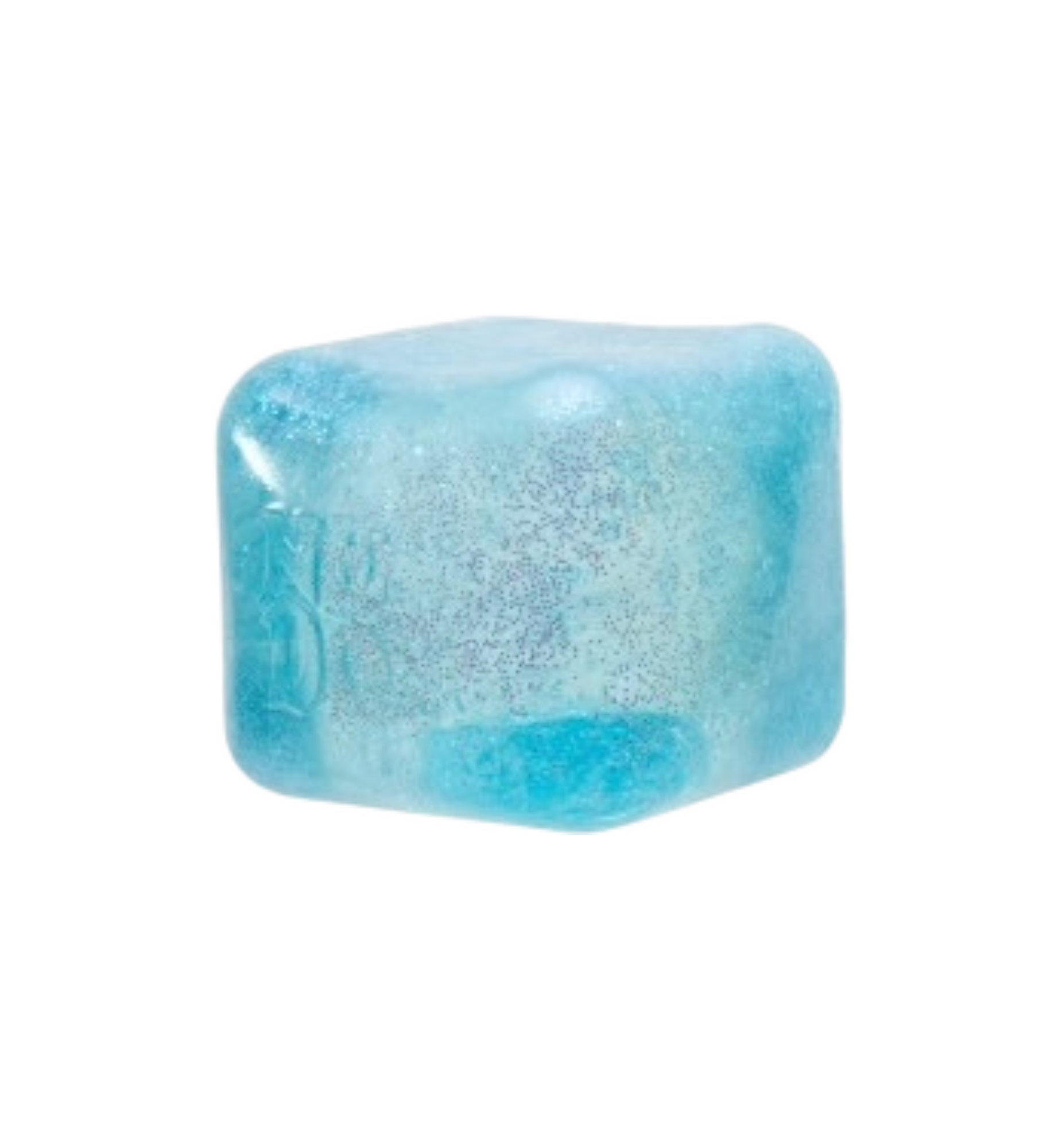 NeeDoh Nice Cube Glitter and Glow Squishy Fidget Toy "Blue"
