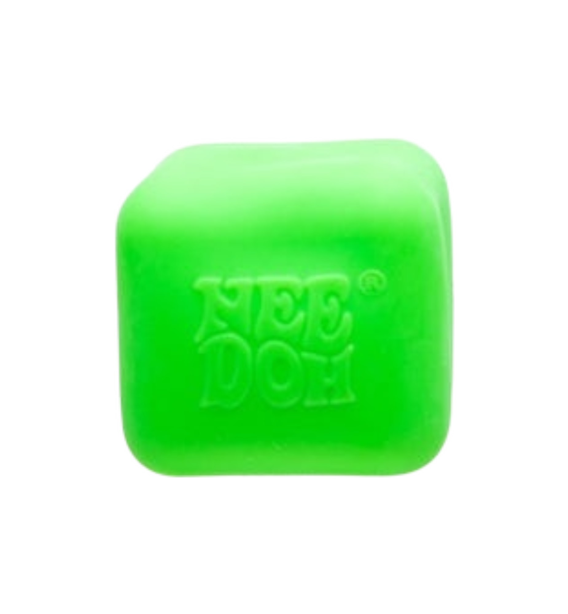 NeeDoh Nice Cube Glow Squishy Fidget Toy "Green"