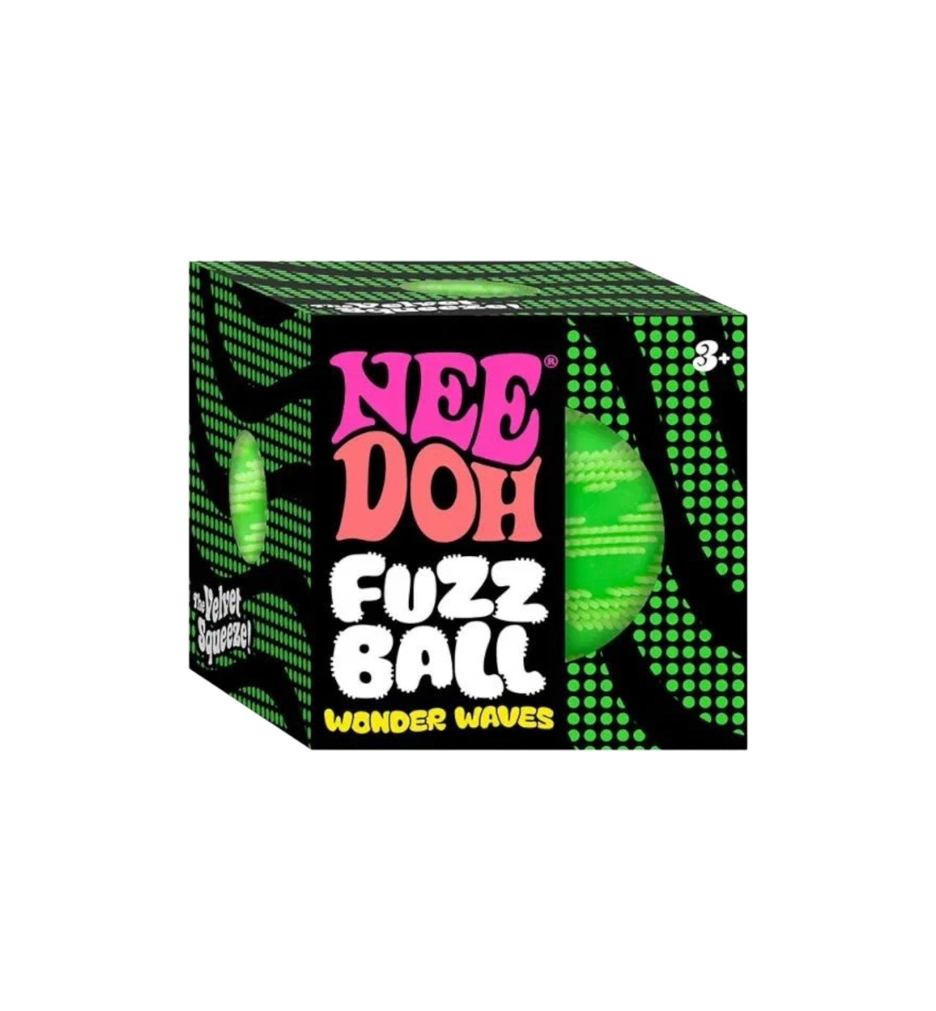 NeeDoh Fuzz Ball Wonder Waves Squishy Fidget Toy "Green"