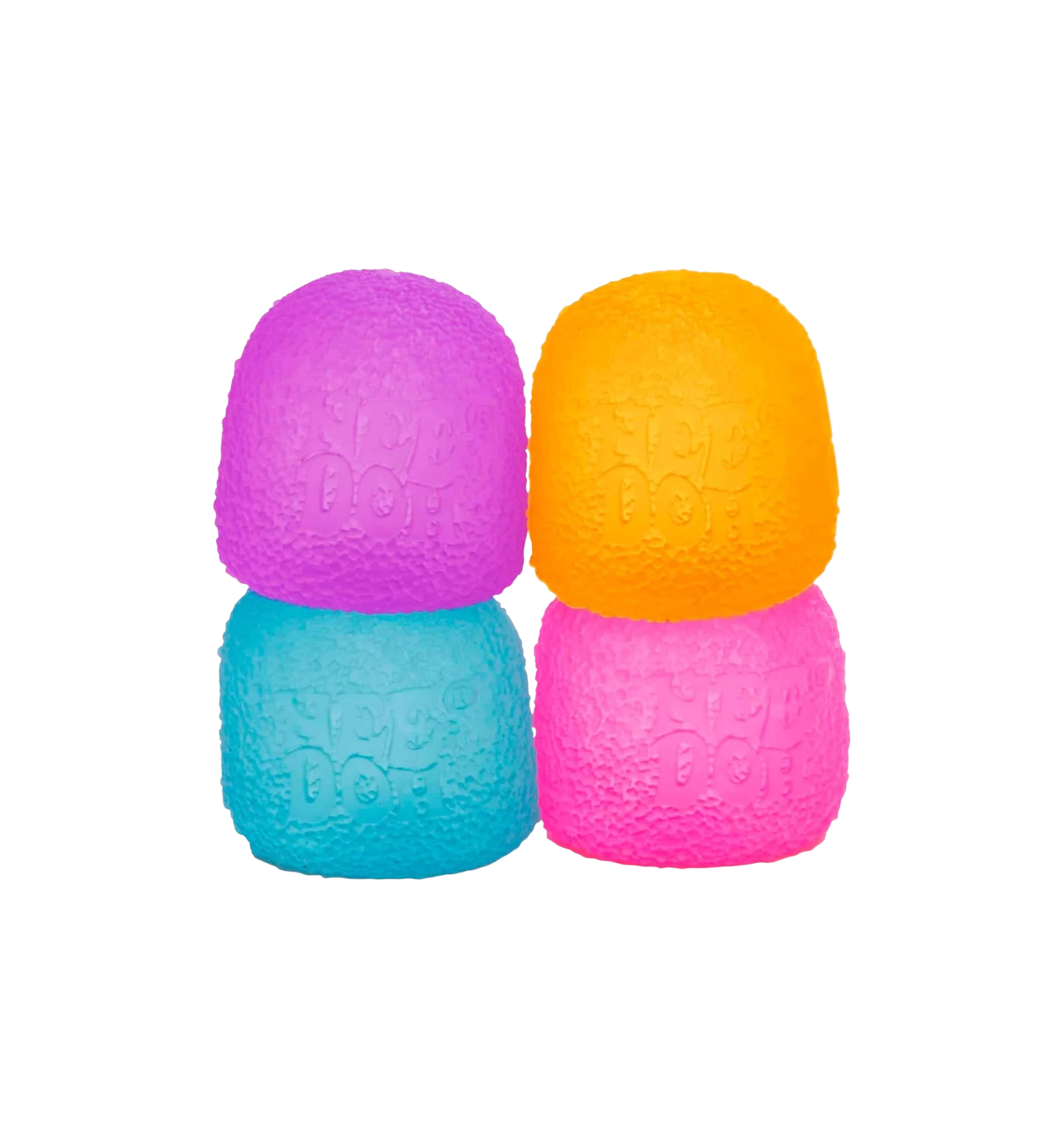 NeeDoh 4-Pack Gumdrop Squishy Fidget Toy "Pink/Blue/Purple/Orange"