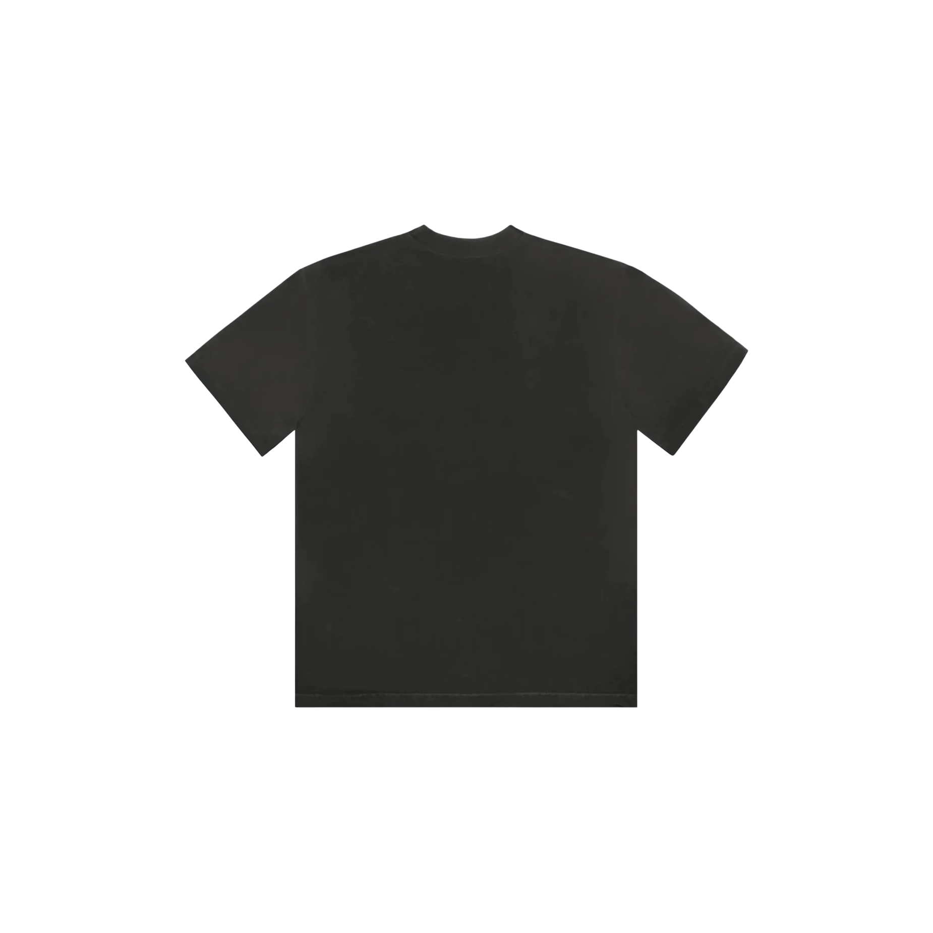 Travis Scott Cactus Jack For Fragment Pink Sunrise T-Shirt Washed Black back view at Stashed UAE