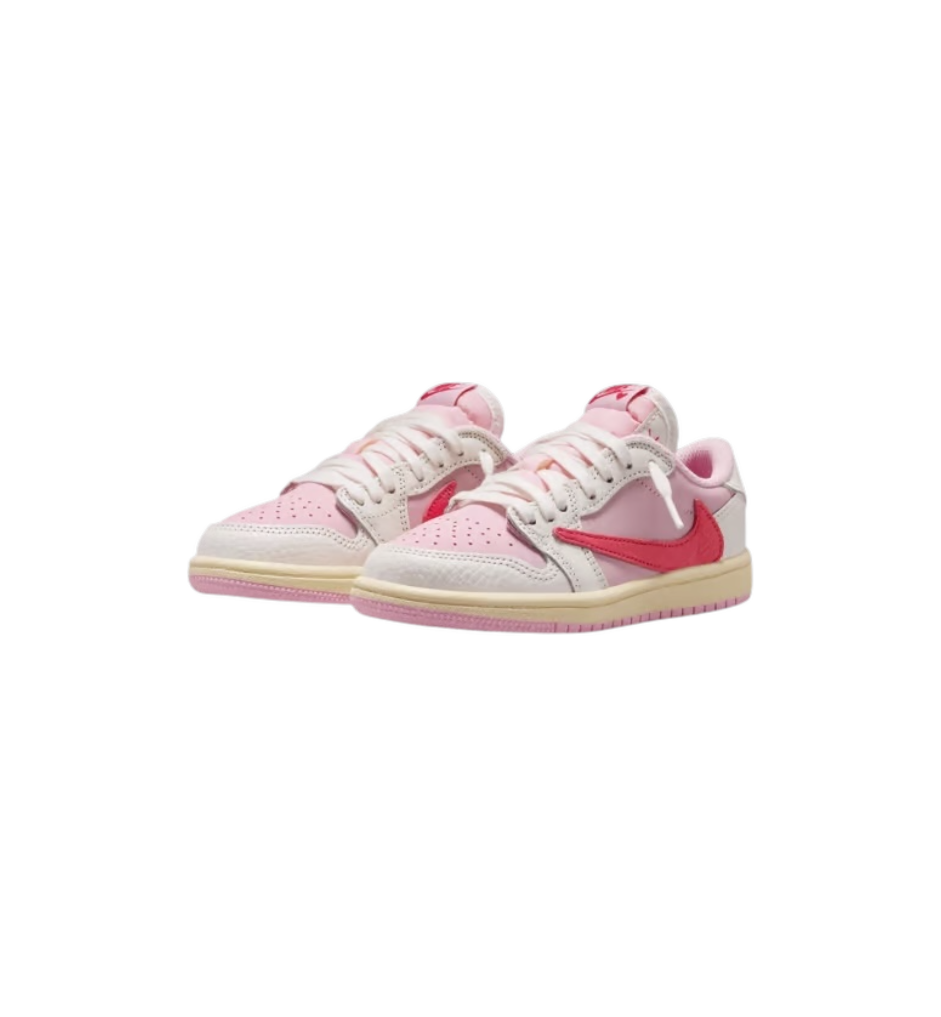 Air Jordan 1 Retro Low OG SP "Travis Scott Sail Tropical Pink" (PS)
