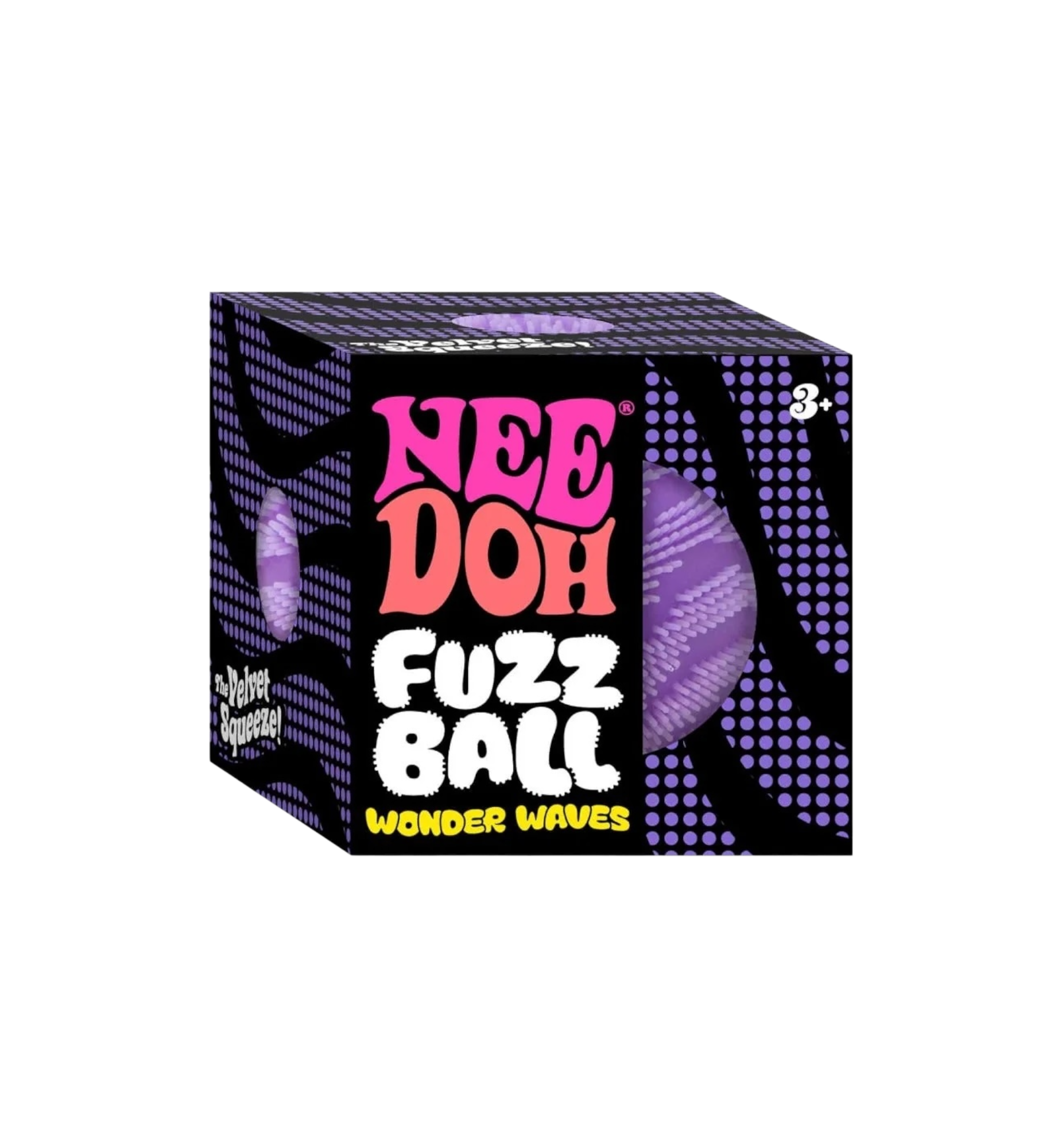 NeeDoh Fuzz Ball Wonder Waves Squishy Fidget Toy "Purple"