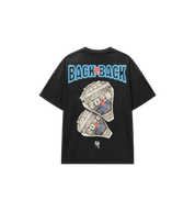 Kill The Hype LA 2025 World Series Champions Back 2 Back Rings Tee "Washed Black"