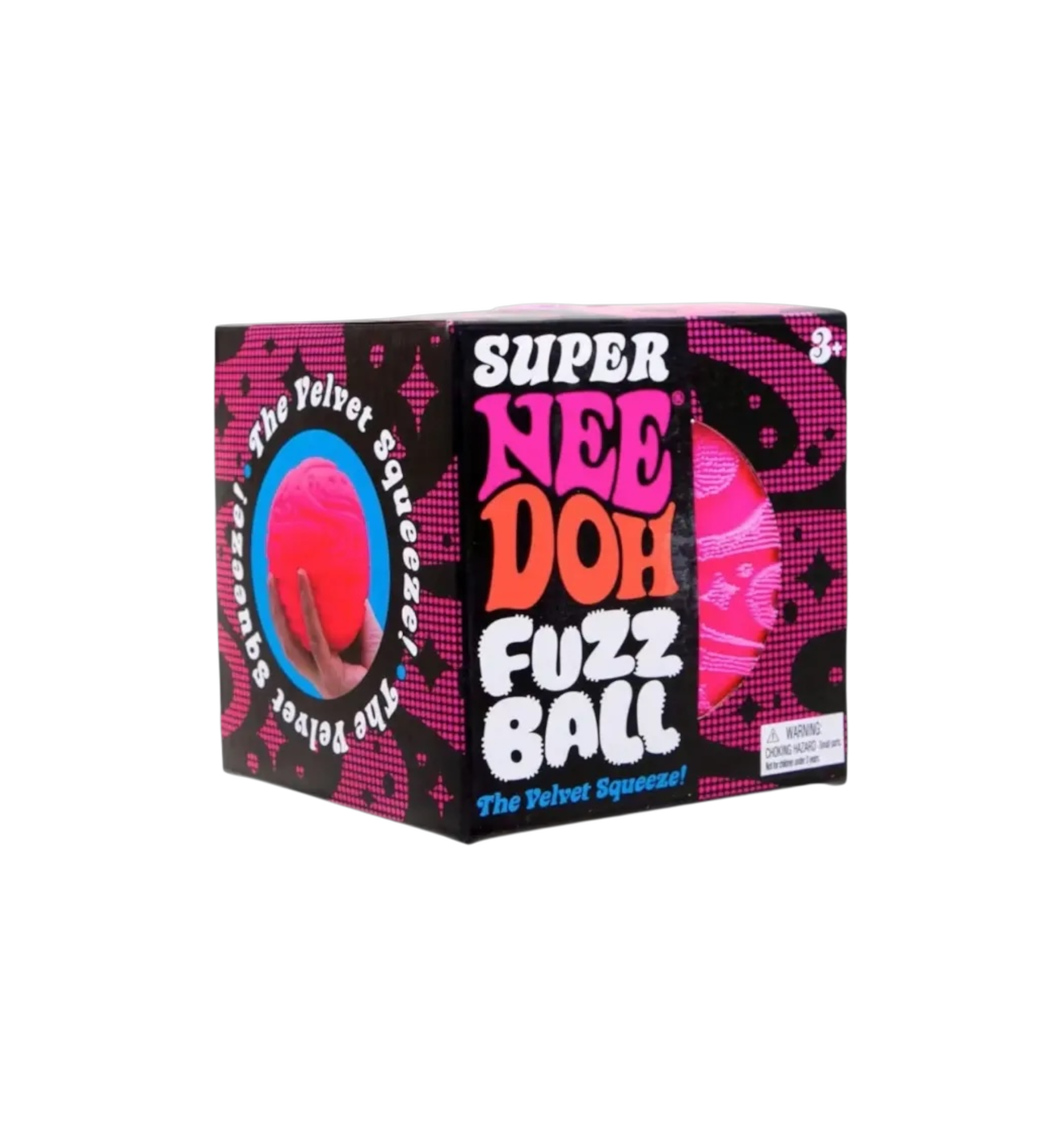 NeeDoh Super Fuzzball Squishy Fidget Toy "Pink"