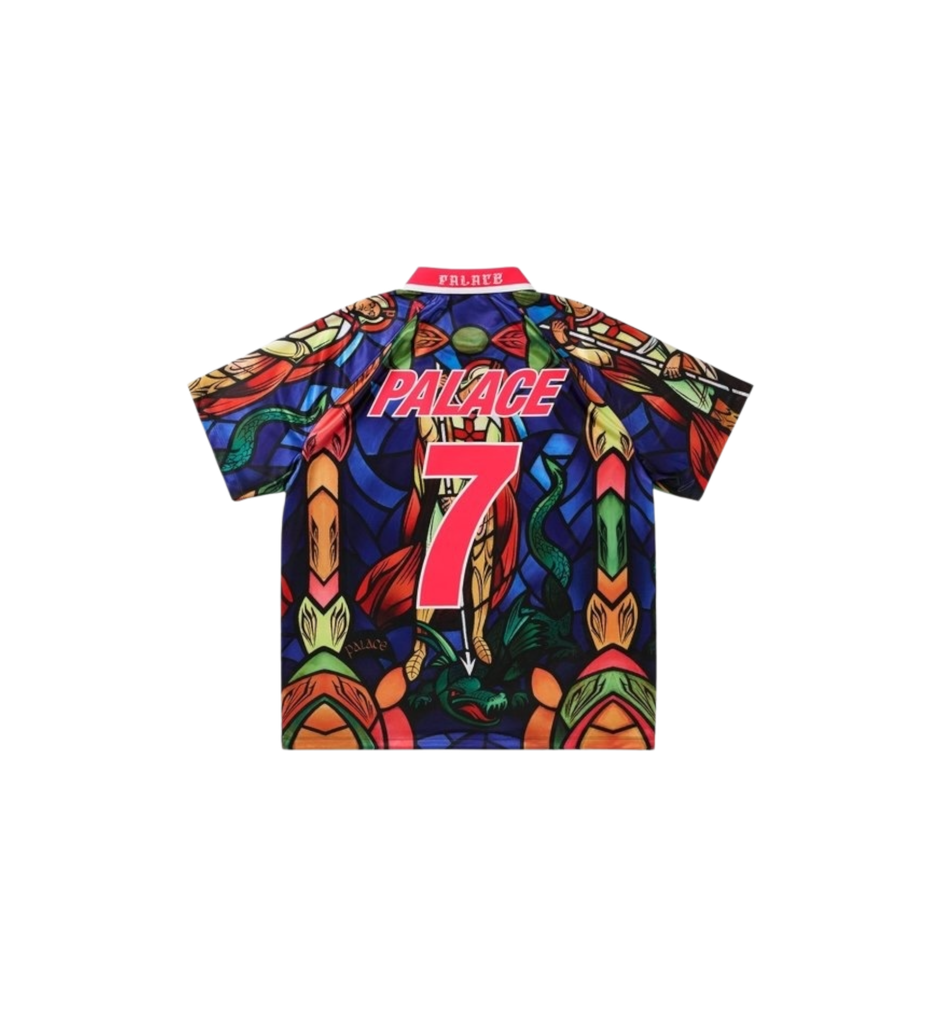 Palace x Nike England Dri-FIT Football Jersey "Bright Crimson"