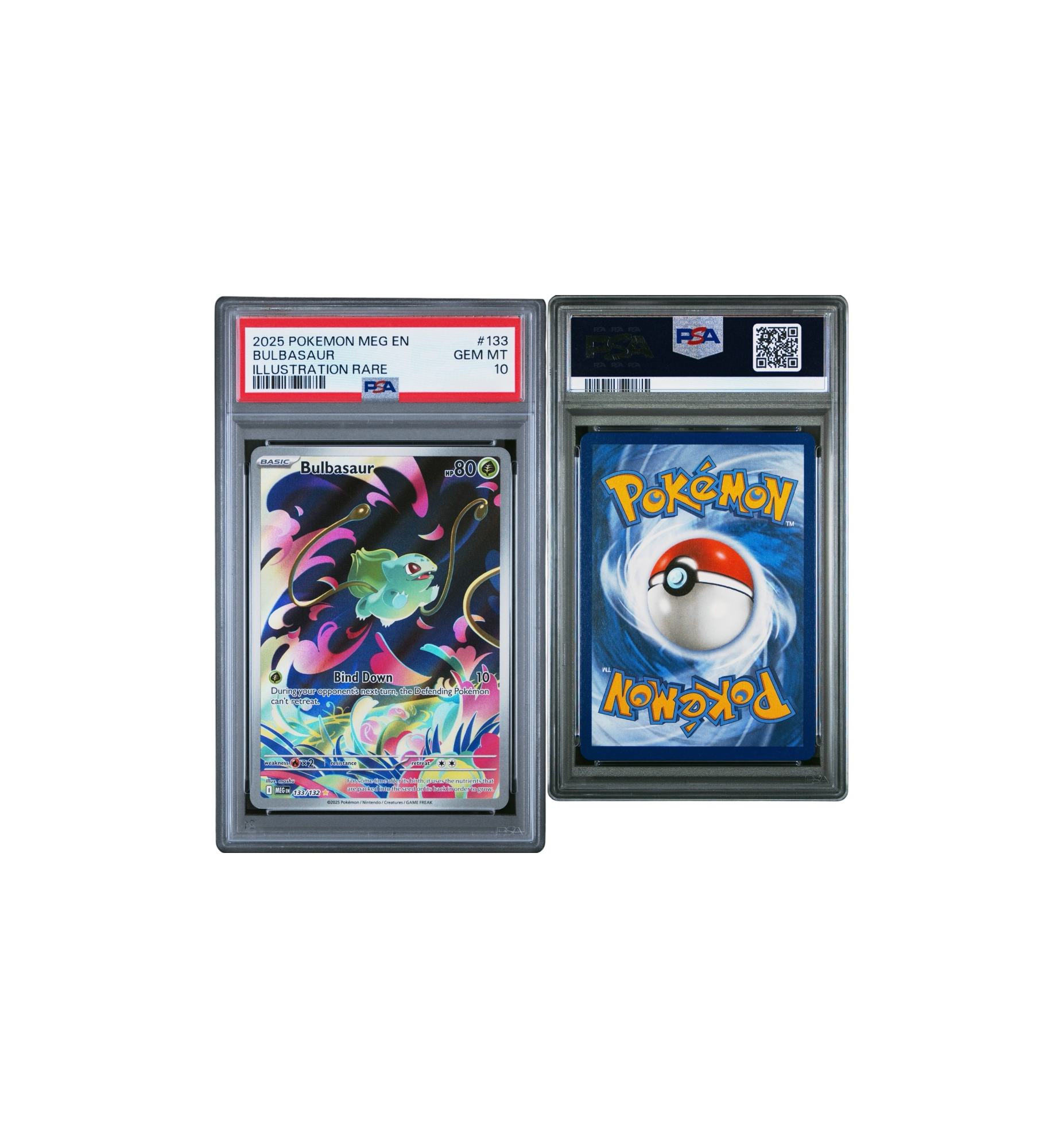 2025 Pokemon MEG EN-Mega Evolution Illustration Rare (GEM MT 10) "Bulbasaur"