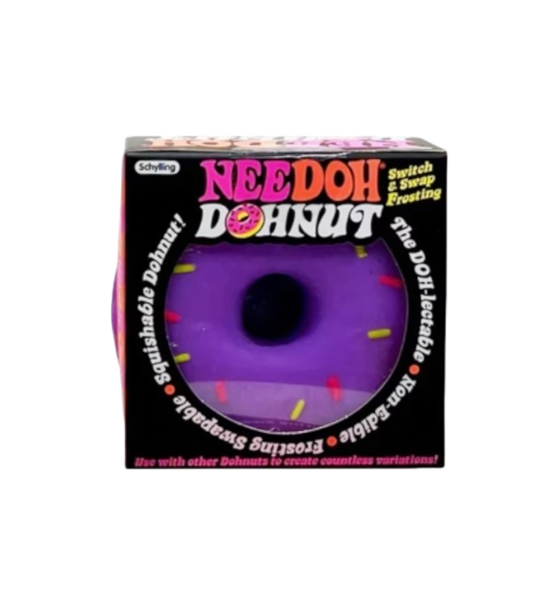 NeeDoh Dohnuts Squishy Fidget Toy "Purple"