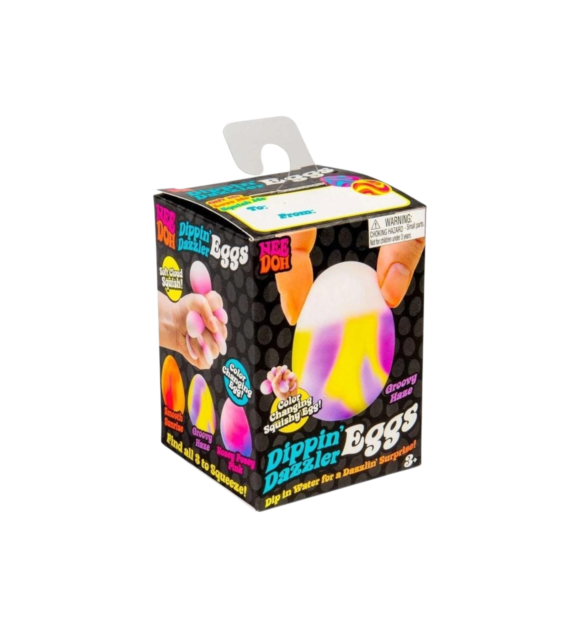 NeeDoh Dippin Dazzer Egg Squishy Fidget Toy "Groovy Haze"