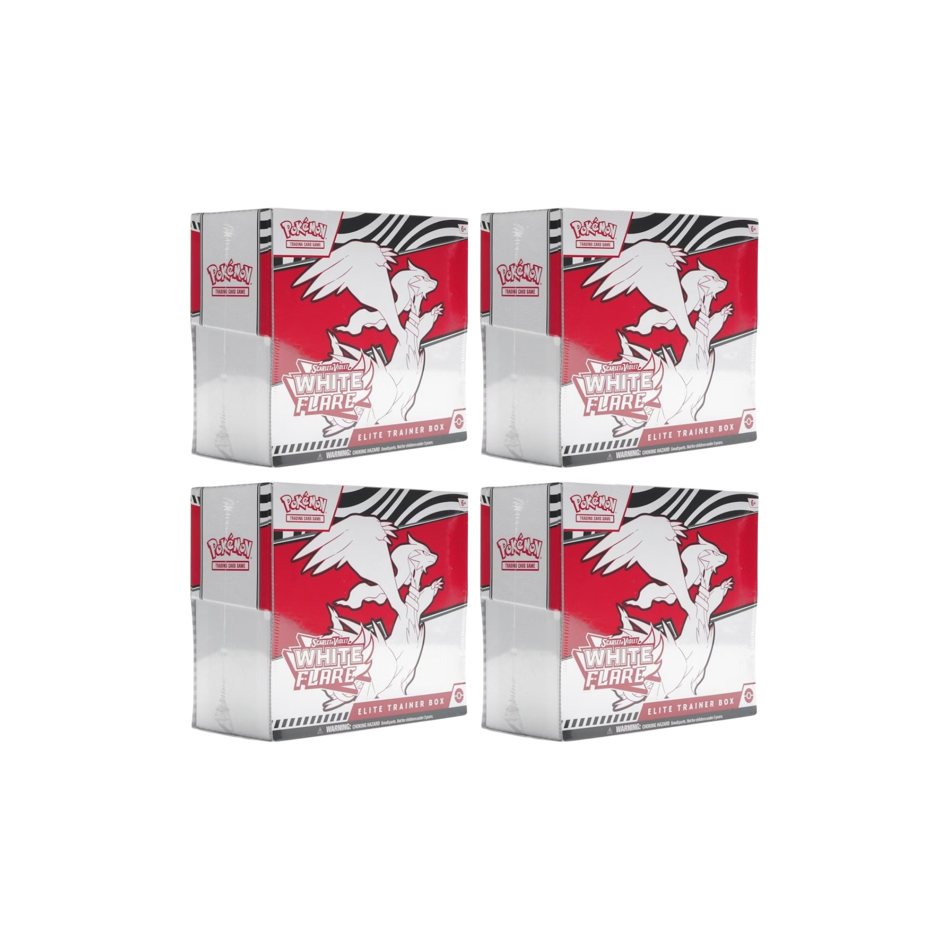 2025 Pokémon Scarlet & Violet White Flare Elite Trainer Box 4 Boxes at Stashed UAE