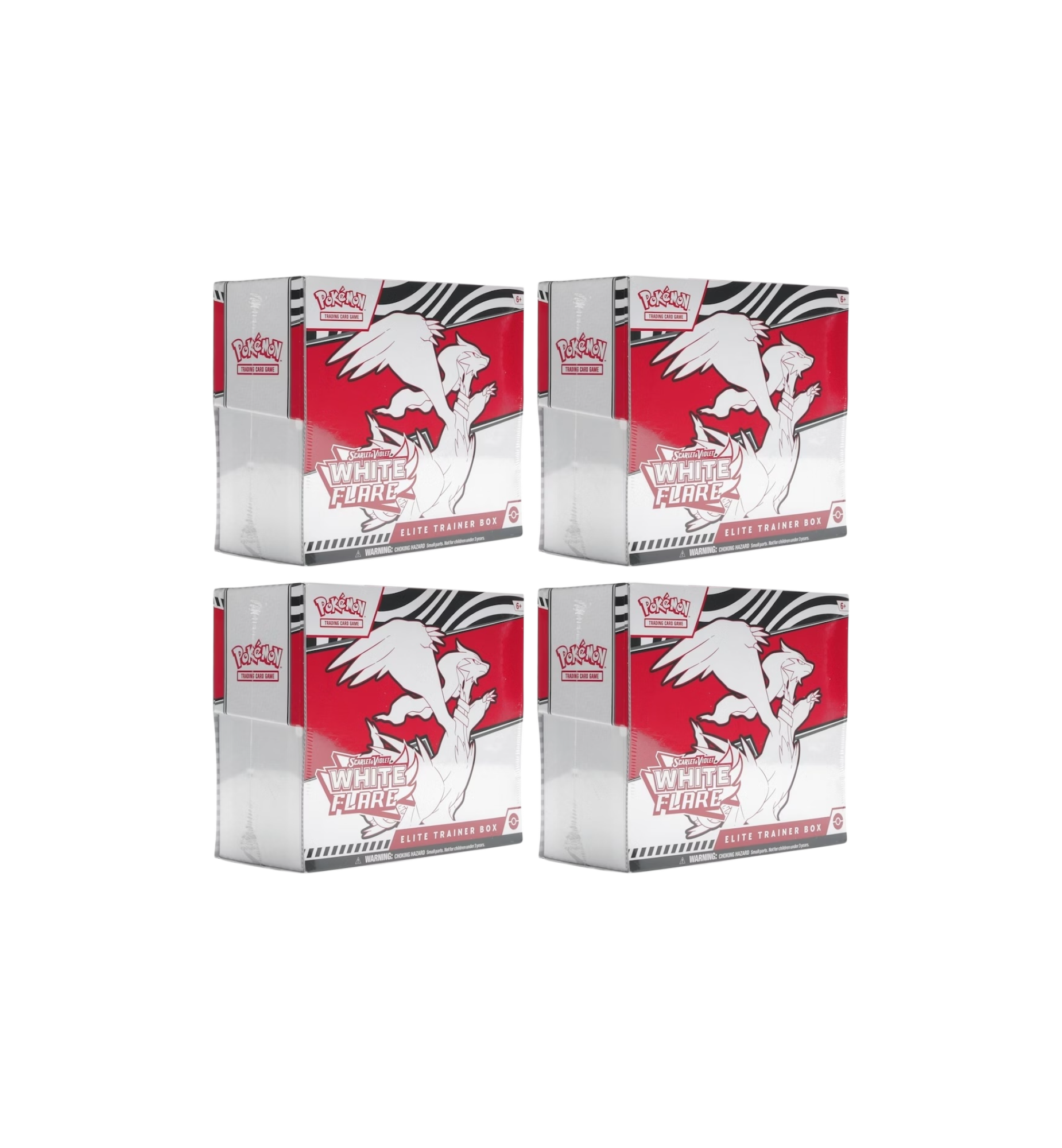 2025 Pokémon Scarlet & Violet White Flare Elite Trainer Box 4 Boxes at Stashed UAE
