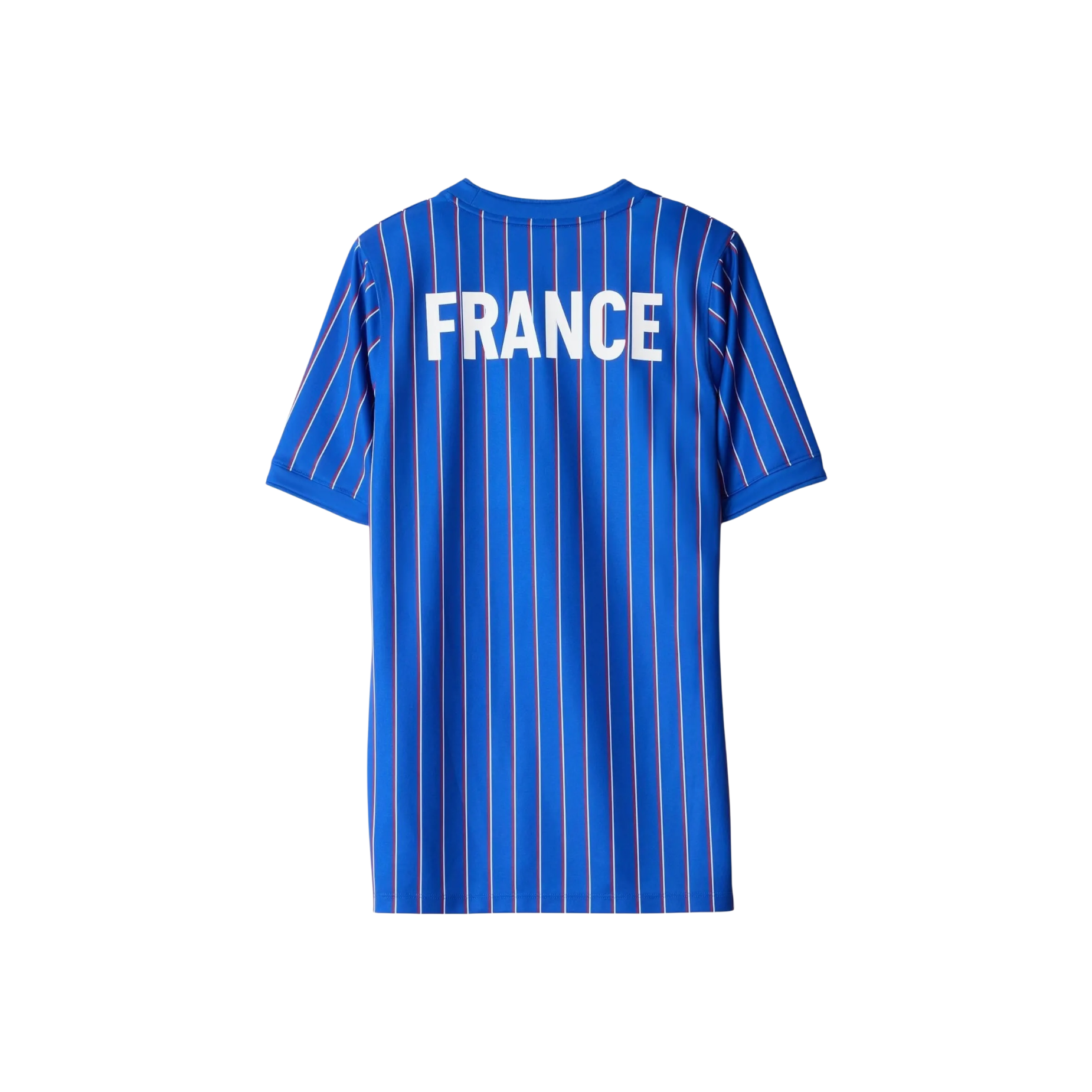 Nike x Jacquemus x France Pre Match Jersey Blue Stripe back view at Stashed UAE