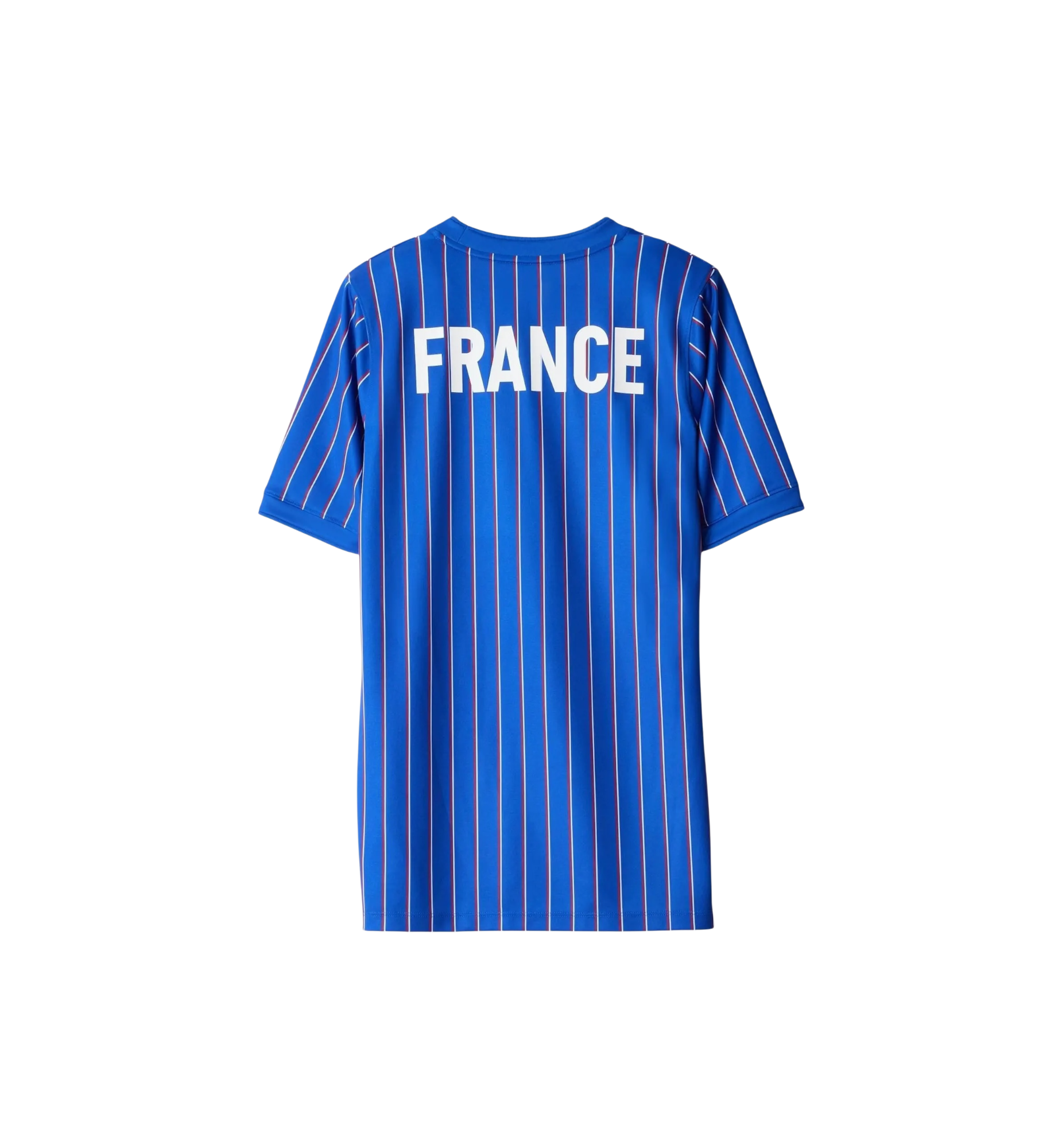 Nike x Jacquemus x France Pre Match Jersey Blue Stripe back view at Stashed UAE
