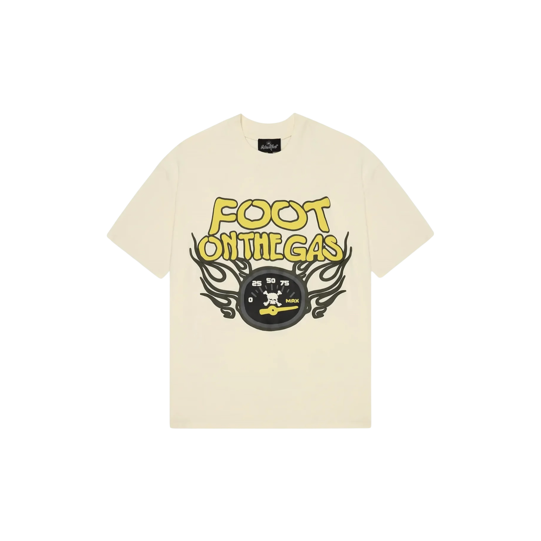 Broken Planet Foot On The Gas T-Shirt Vanilla White at Stashed UAE