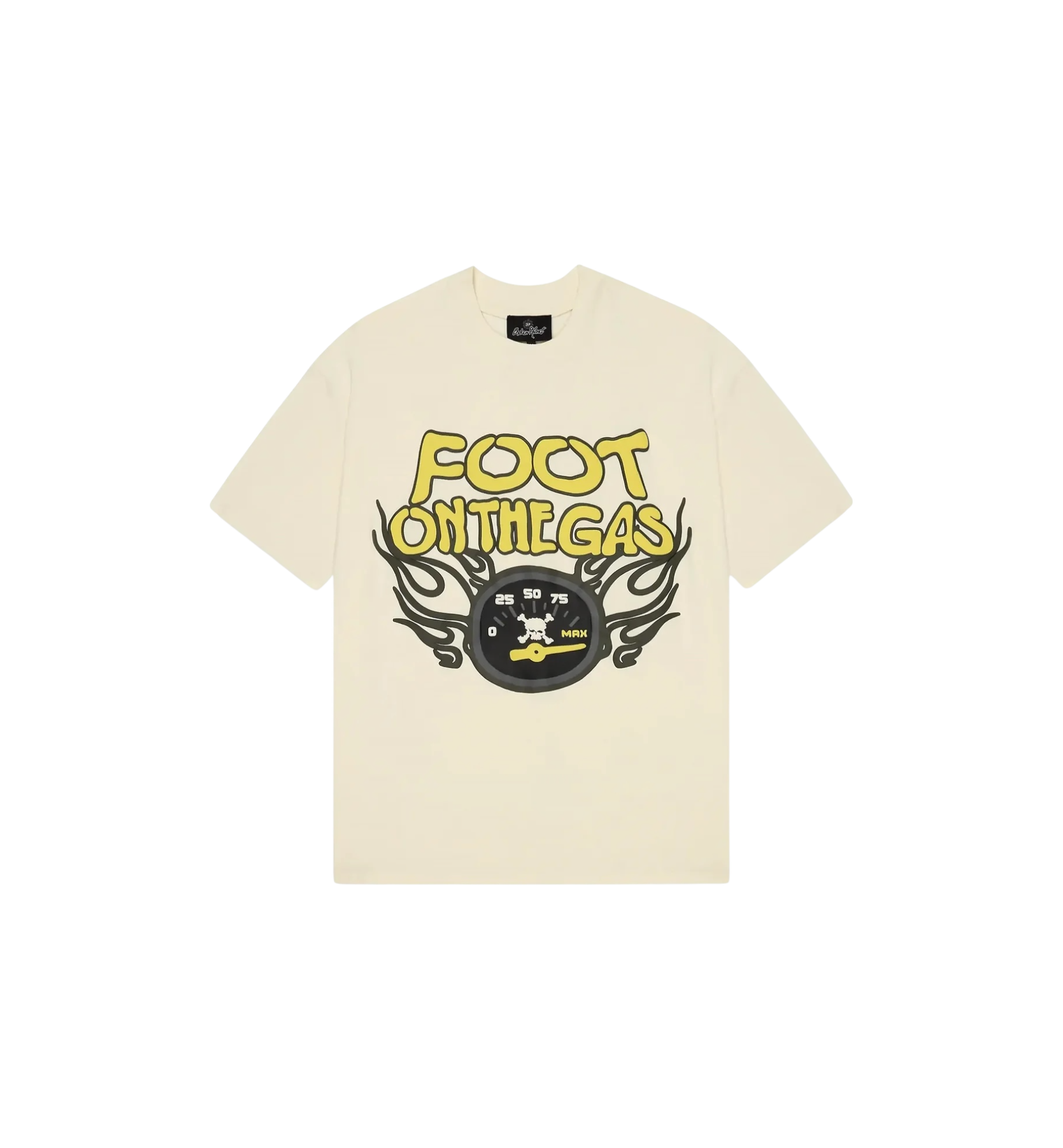 Broken Planet Foot On The Gas T-Shirt Vanilla White at Stashed UAE