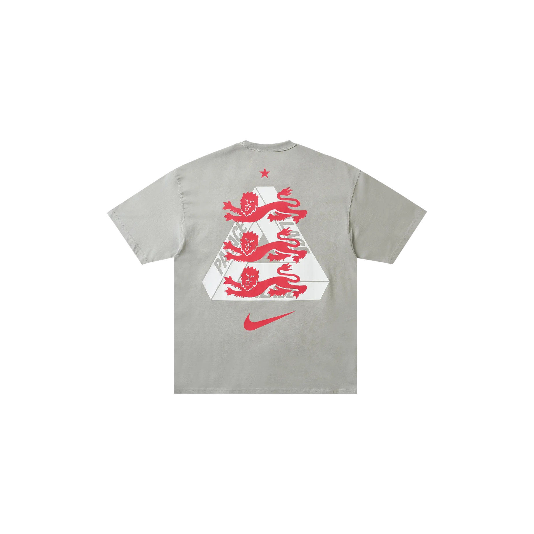 Palace x Nike England T-Shirt Pewter Grey at Stashed UAE