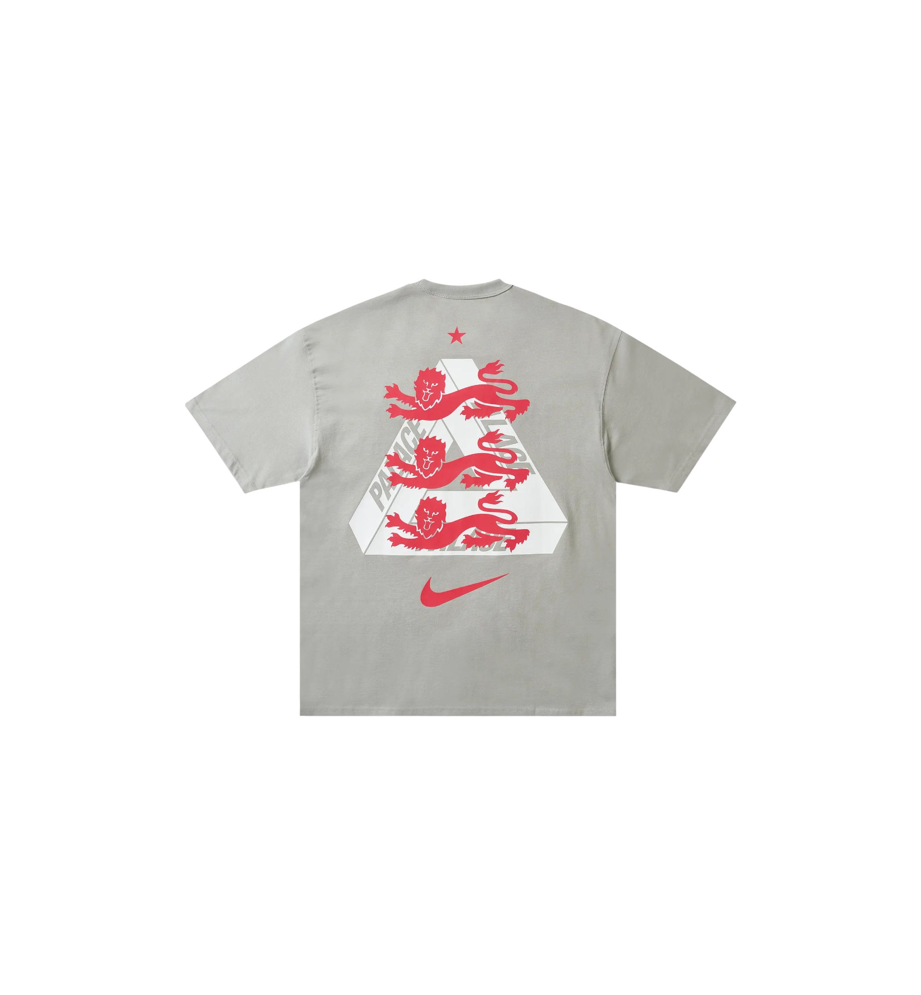 Palace x Nike England T-Shirt Pewter Grey at Stashed UAE