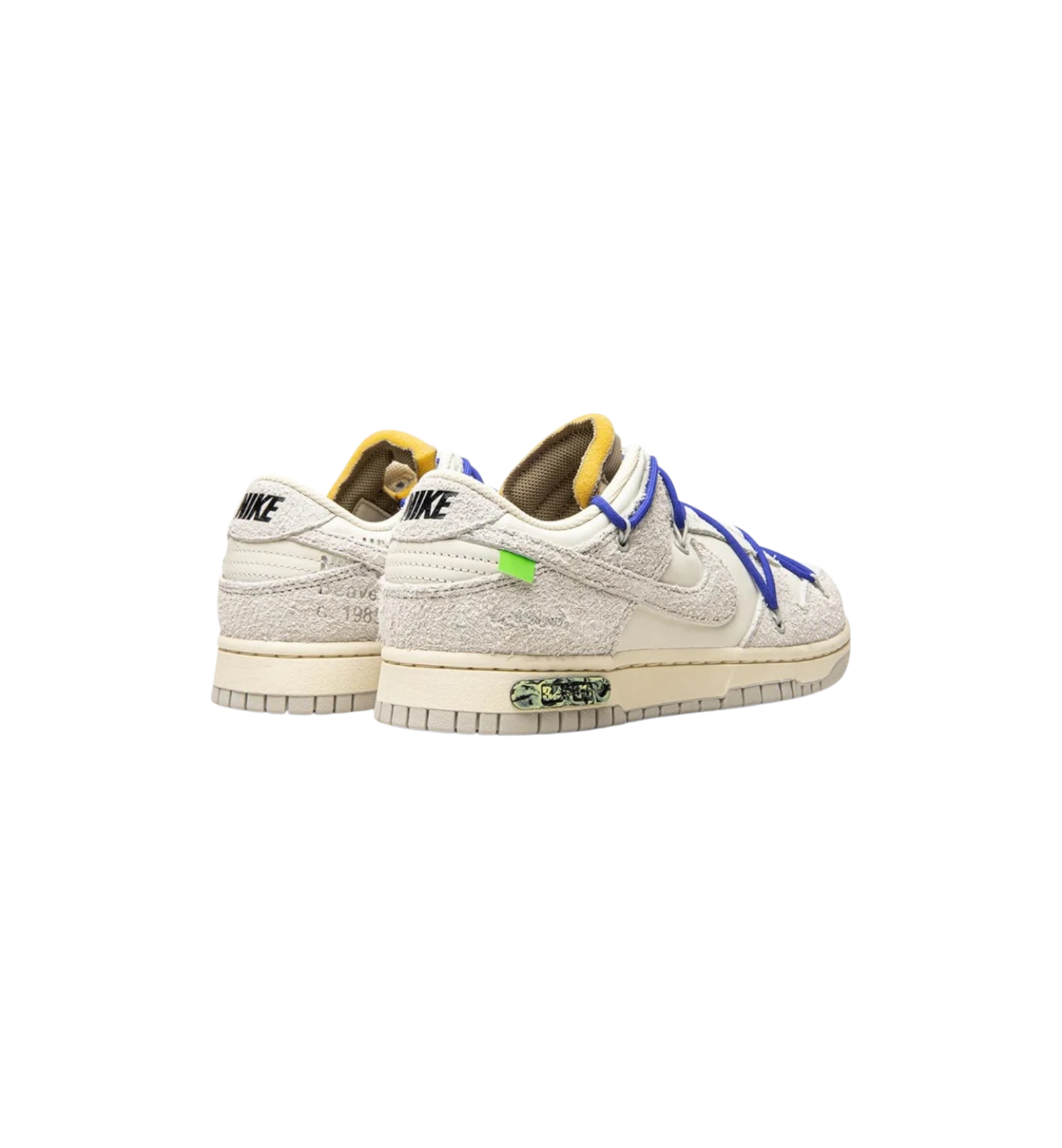 Nike Dunk Low Off-White Lot 32 heel view at Stashed UAE
